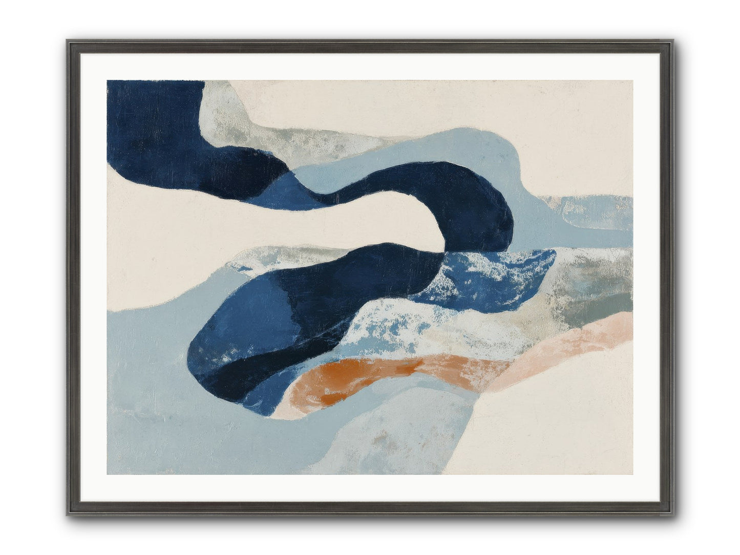 Faelorn Passage Framed Print - Slimwoods Black/Silver 40x30