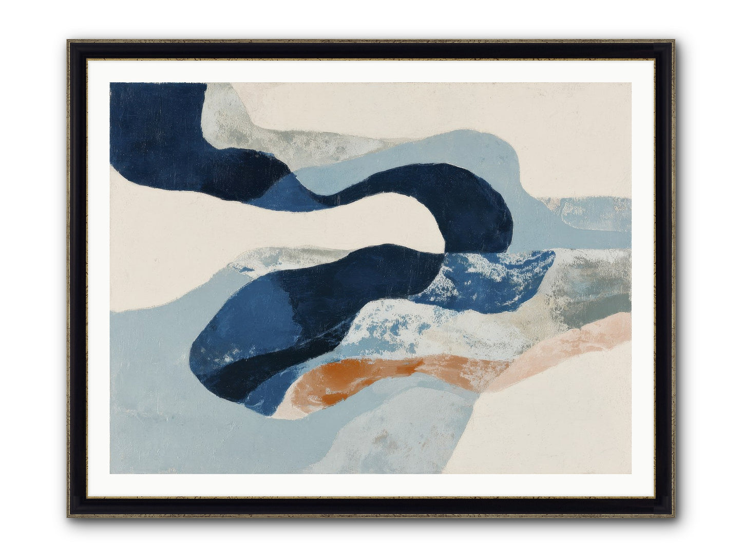 Faelorn Passage Framed Print - Black & Gold 48x36