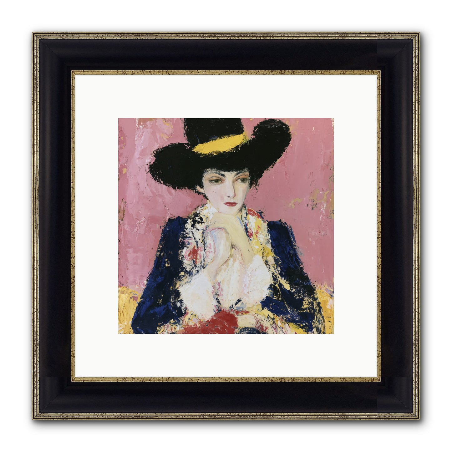 Faith Restored Framed Print - Black & Gold 10x10