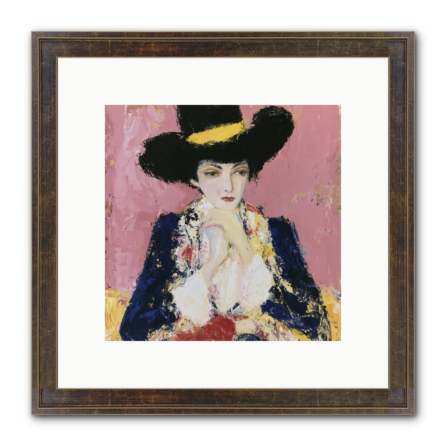 Faith Restored Framed Print - Slimwoods Black/Gold 10x10