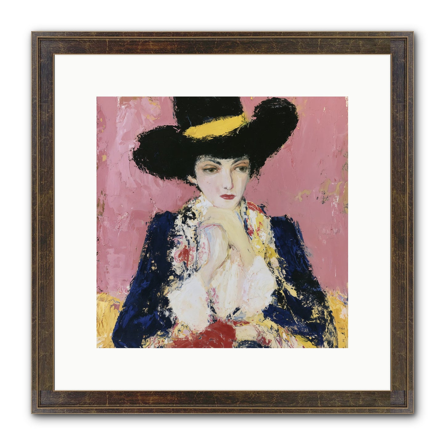 Faith Restored Framed Print - Slimwoods Black/Gold 12x12