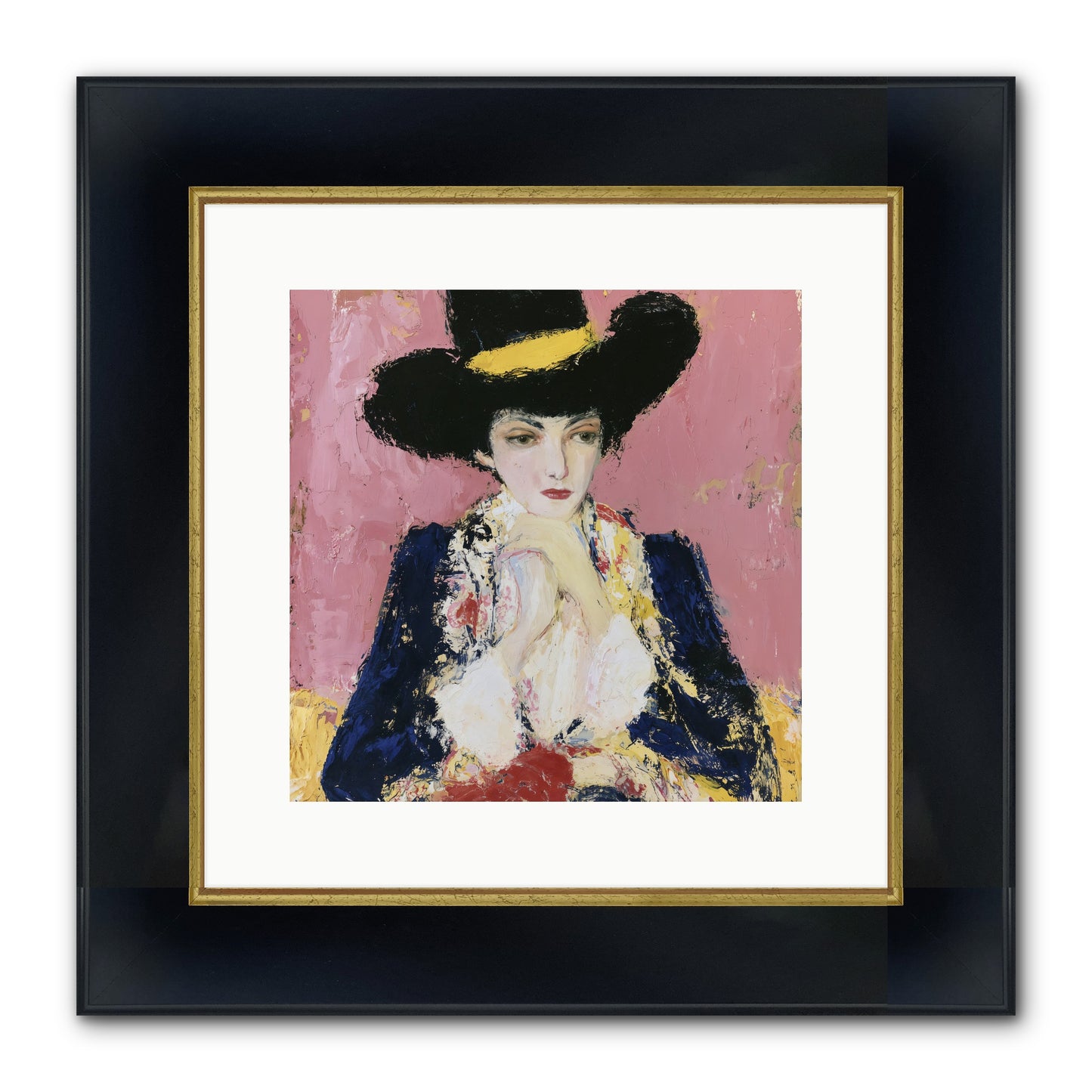 Faith Restored Framed Print - Wide Black w/Gold 12x12