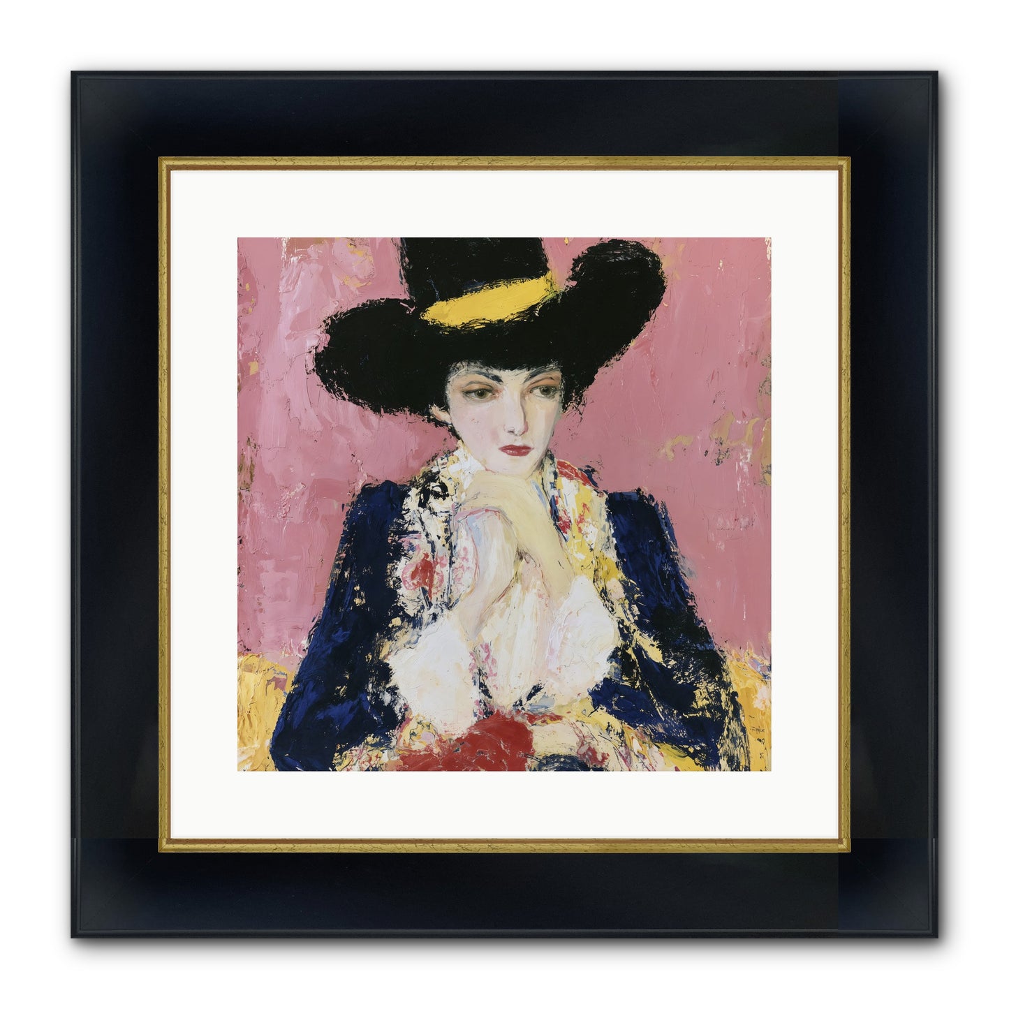 Faith Restored Framed Print - Wide Black w/Gold 16x16