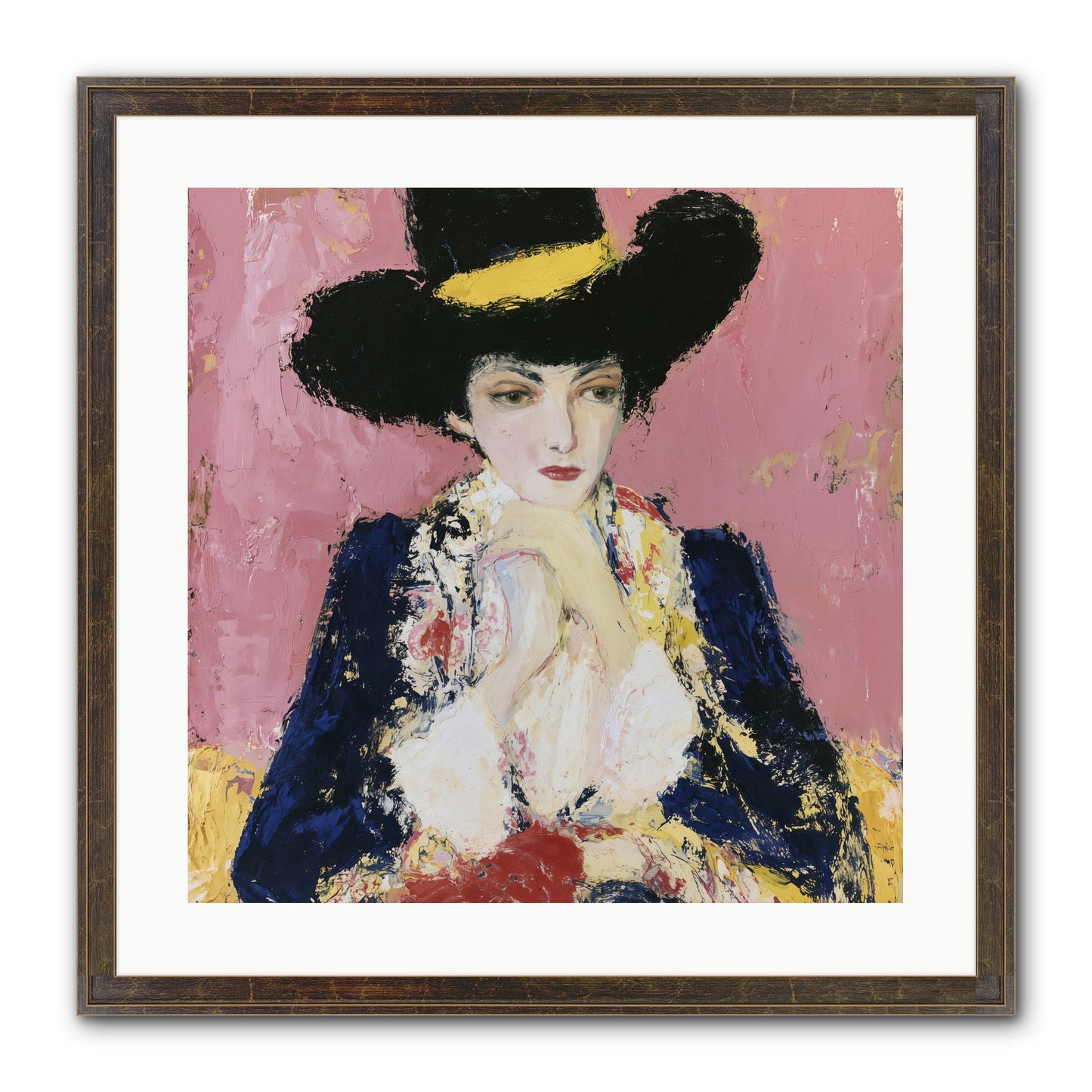 Faith Restored Framed Print - Slimwoods Black/Gold 20x20