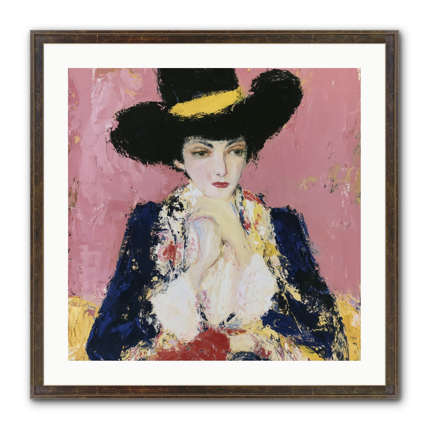Faith Restored Framed Print - Slimwoods Black/Gold 24x24