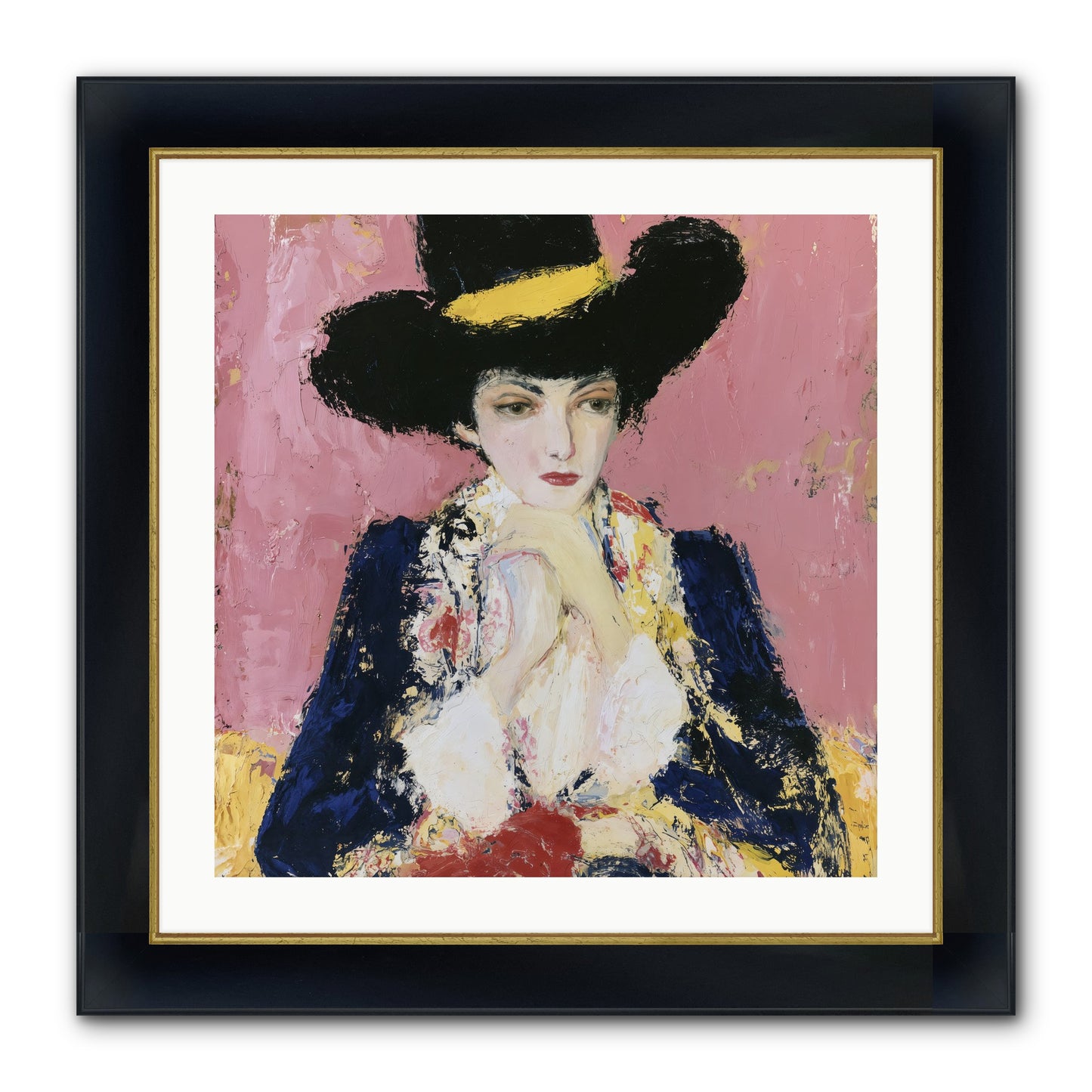 Faith Restored Framed Print - Wide Black w/Gold 24x24