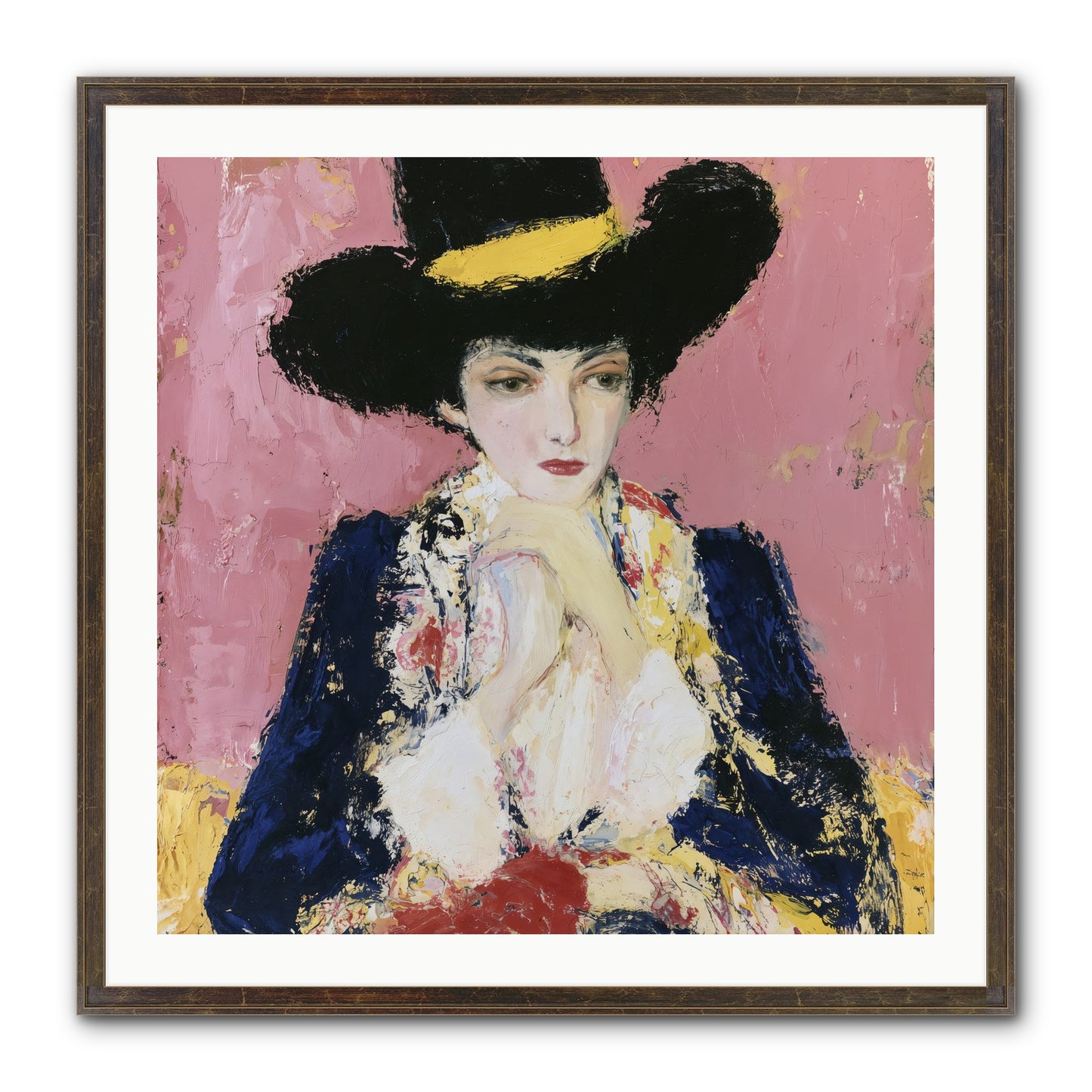 Faith Restored Framed Print - Slimwoods Black/Gold 30x30