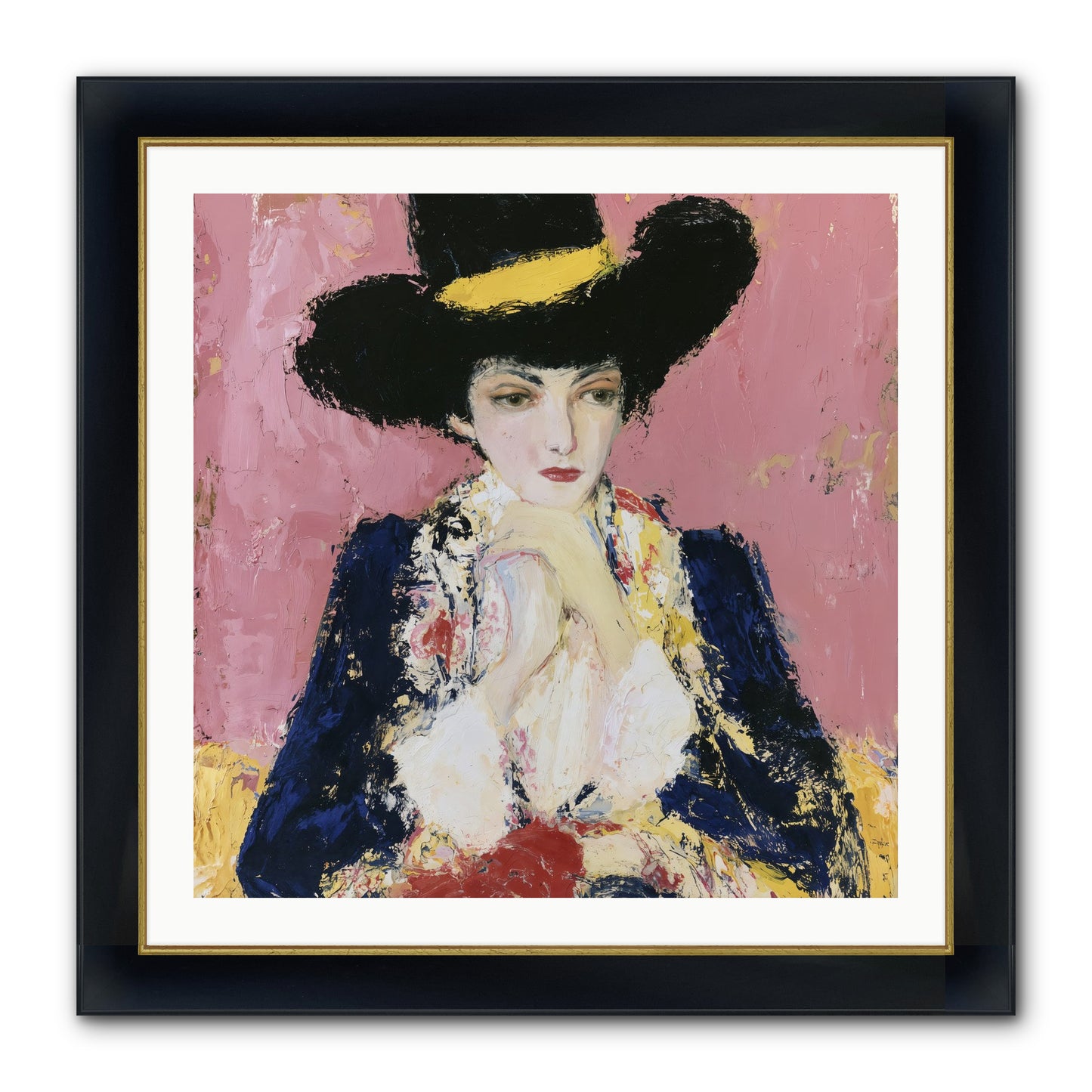 Faith Restored Framed Print - Wide Black w/Gold 30x30