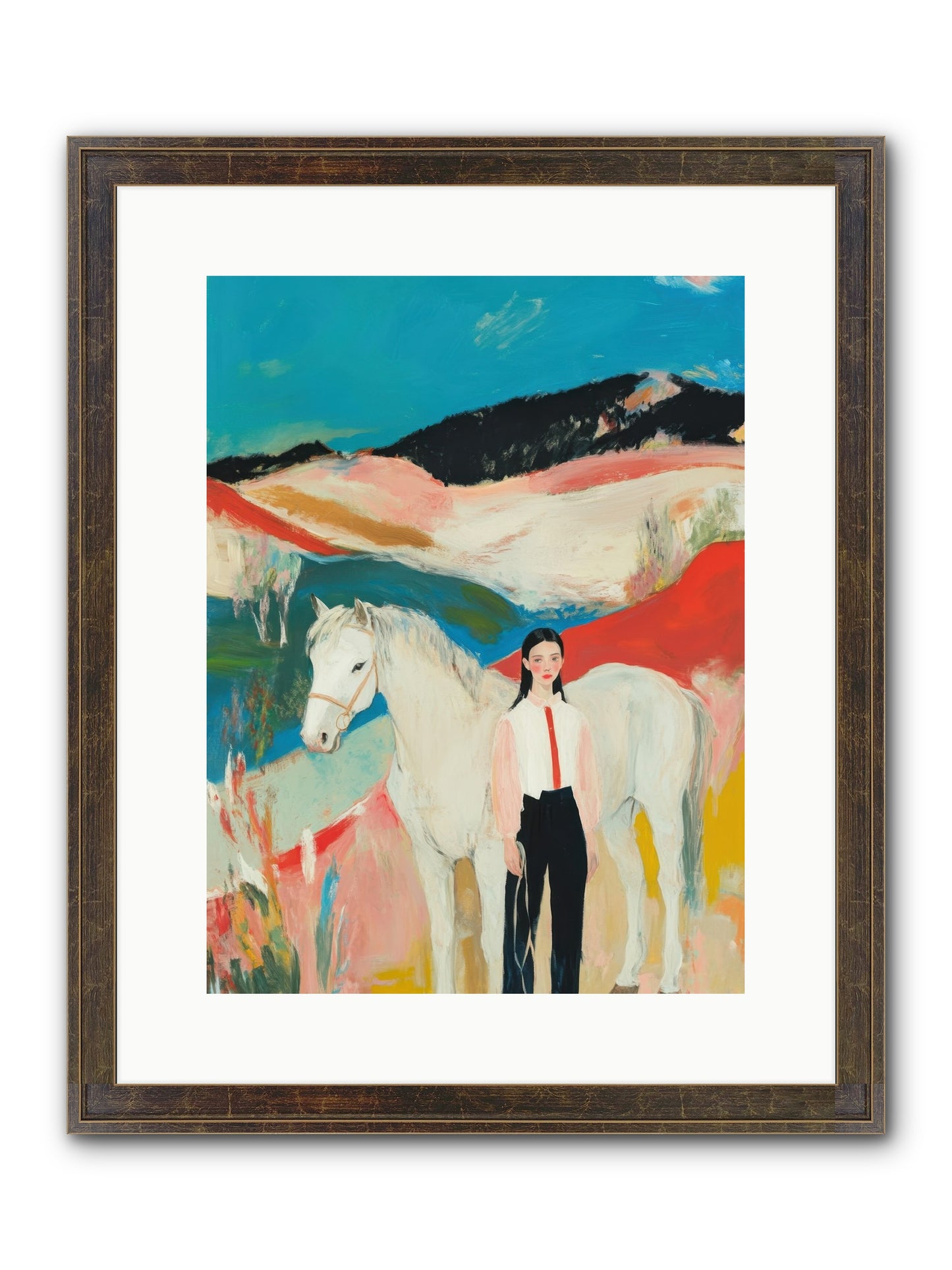 Faithful Hooves & Heartstrings Framed Print - Slimwoods Black/Gold 12x16