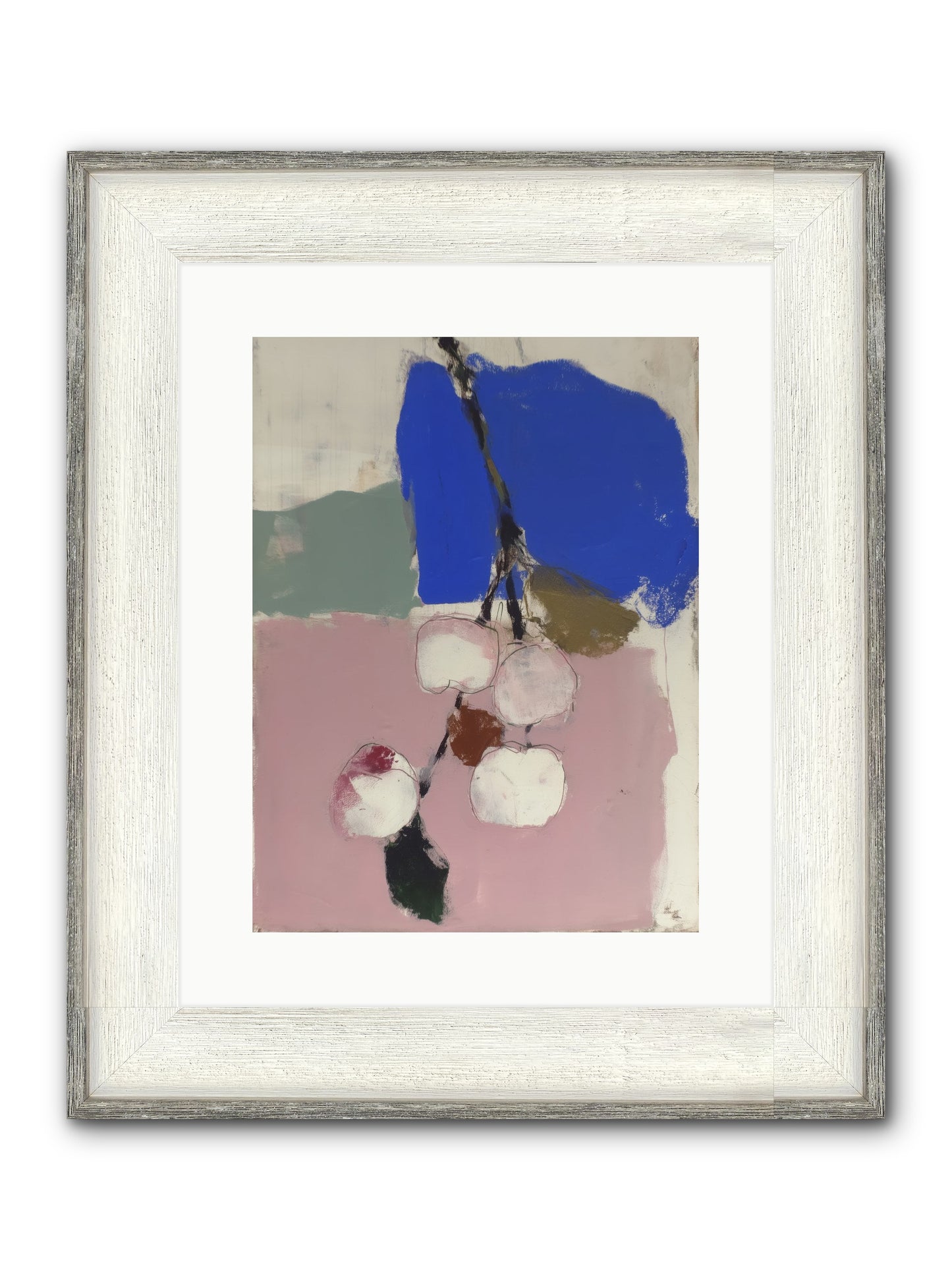Fallow Orchard Framed Print - Driftwood White 12x16