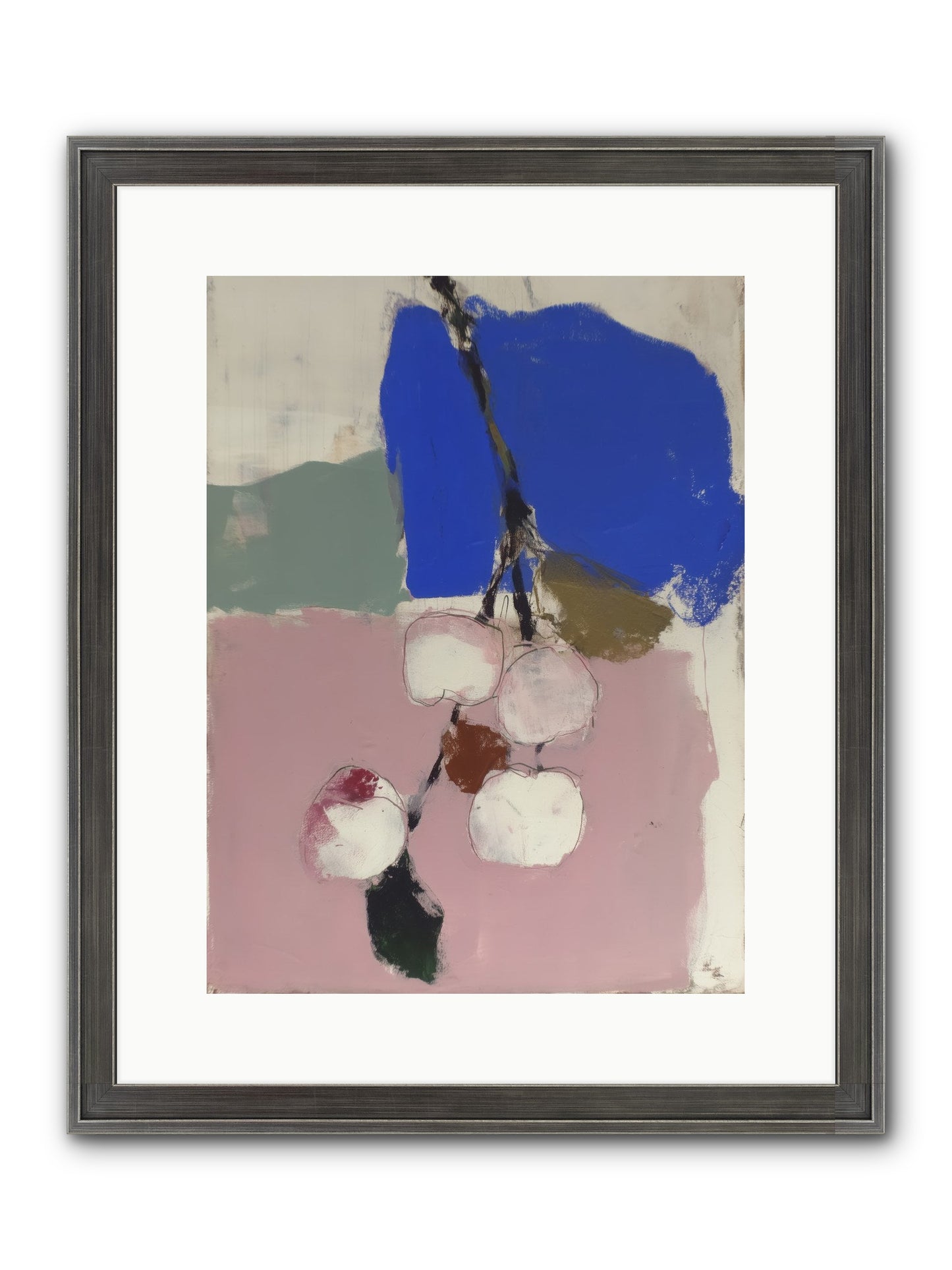 Fallow Orchard Framed Print - Slimwoods Black/Silver 12x16