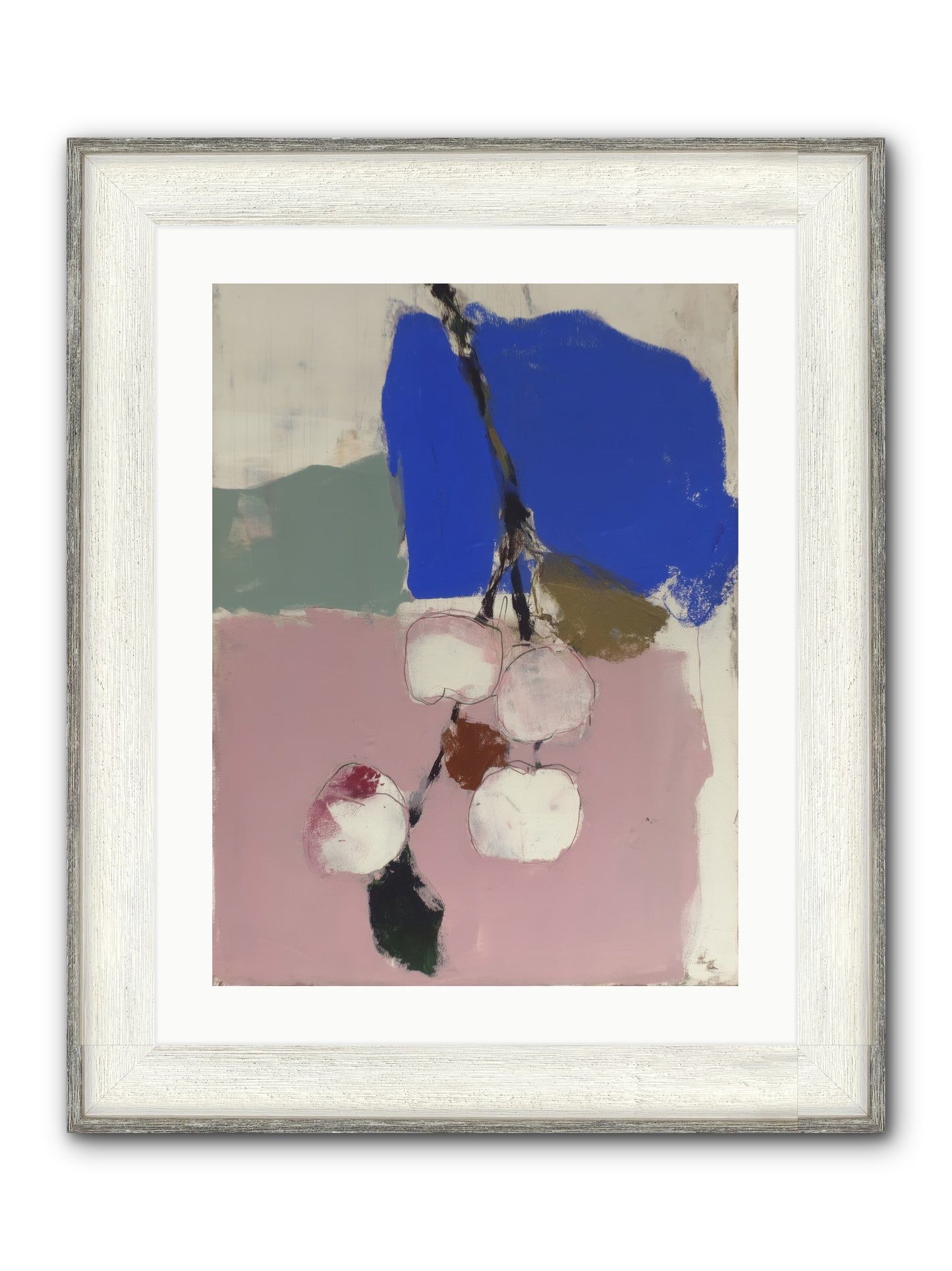 Fallow Orchard Framed Print - Driftwood White 18x24