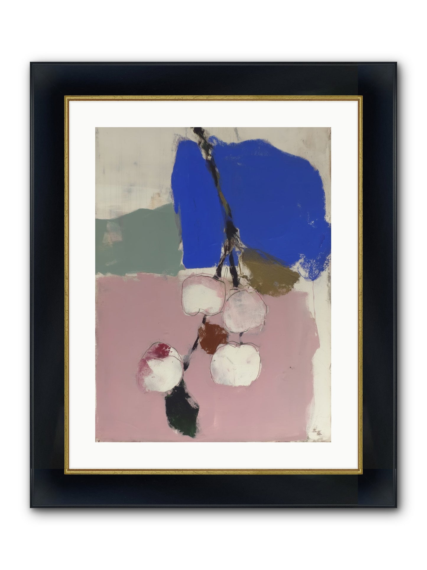 Fallow Orchard Framed Print - Wide Black w/Gold 18x24
