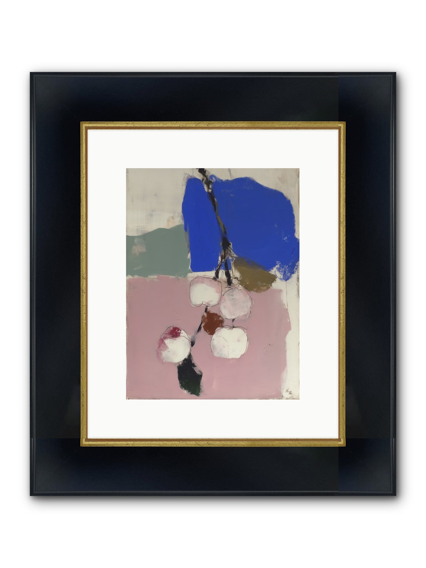 Fallow Orchard Framed Print - Wide Black w/Gold 9x12