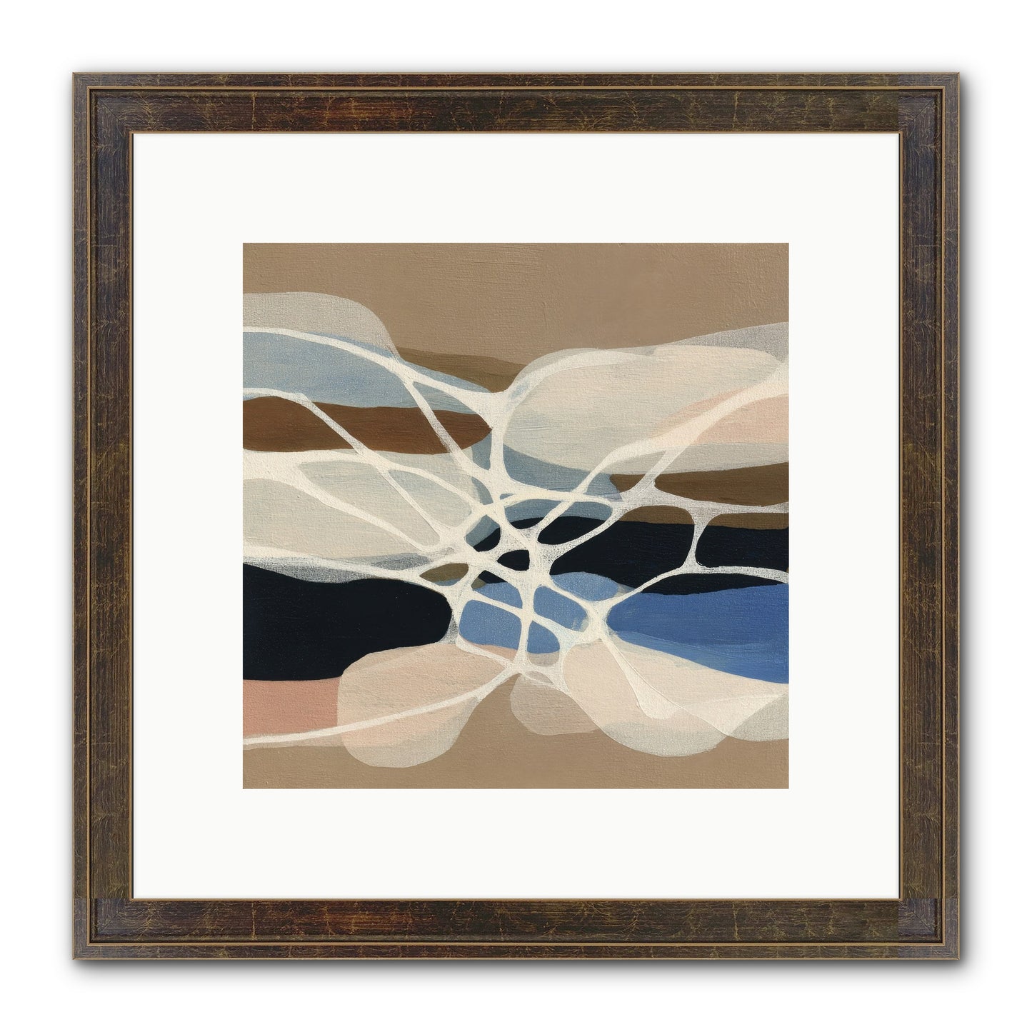 Fallow Reach Framed Print - Slimwoods Black/Gold 10x10