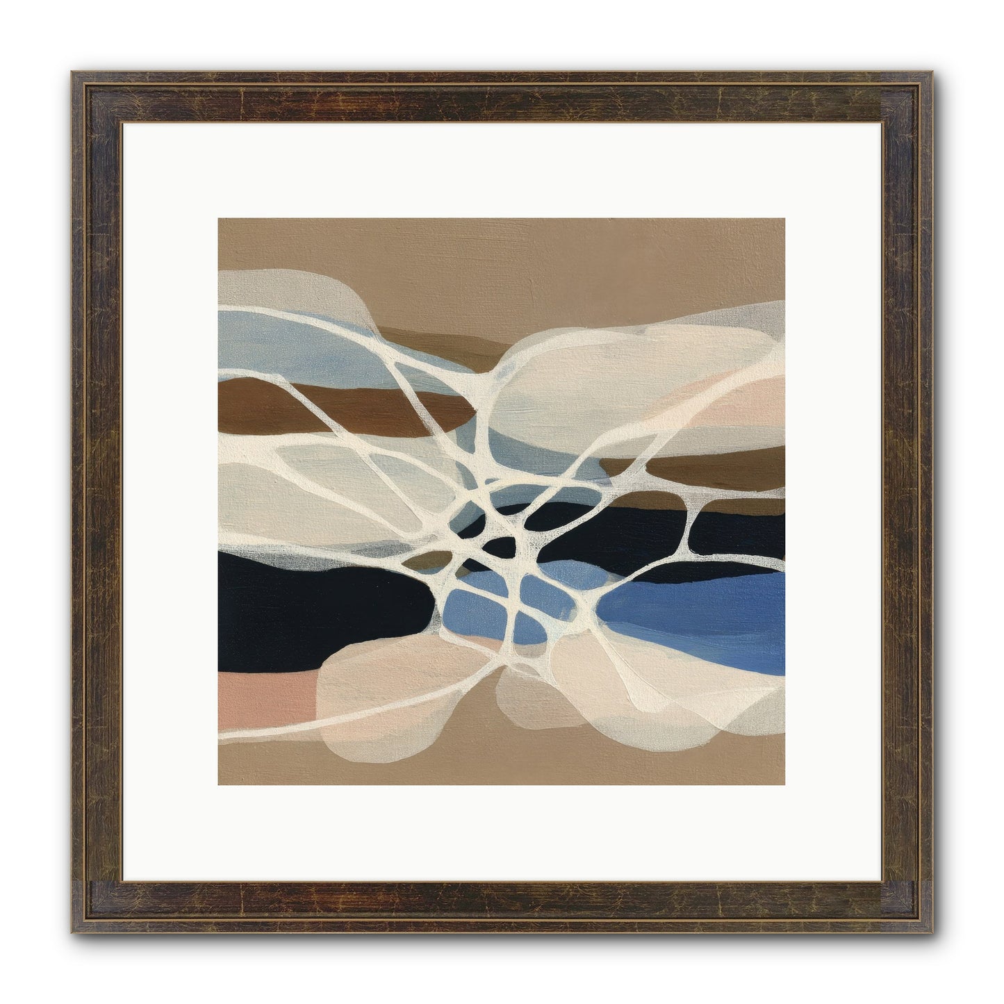 Fallow Reach Framed Print - Slimwoods Black/Gold 12x12