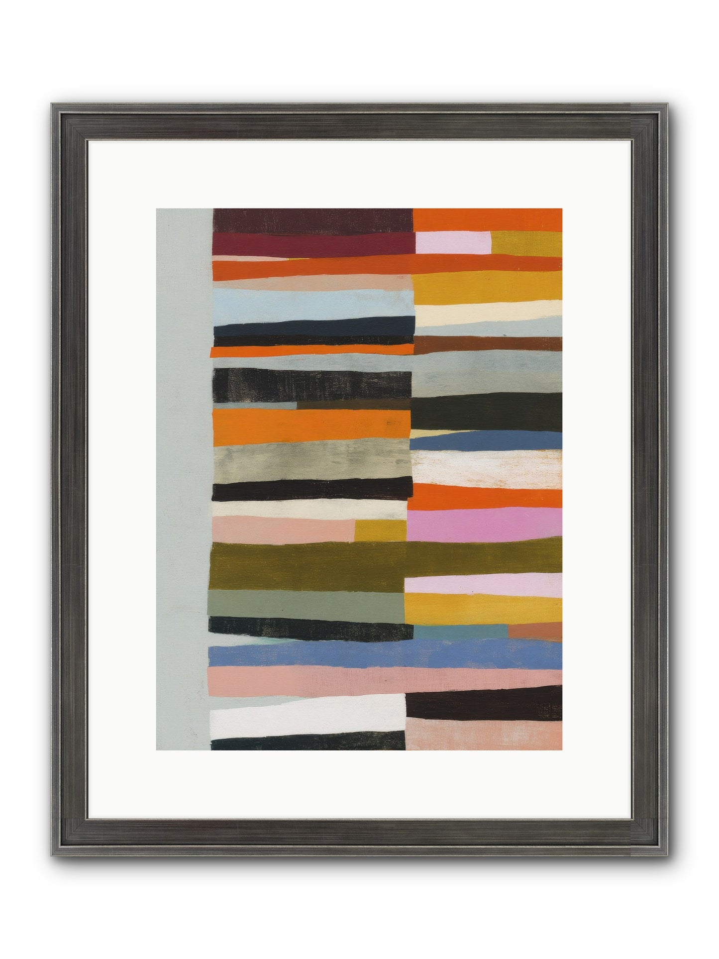Fallowbind Verge Framed Print - Slimwoods Black/Silver 12x16