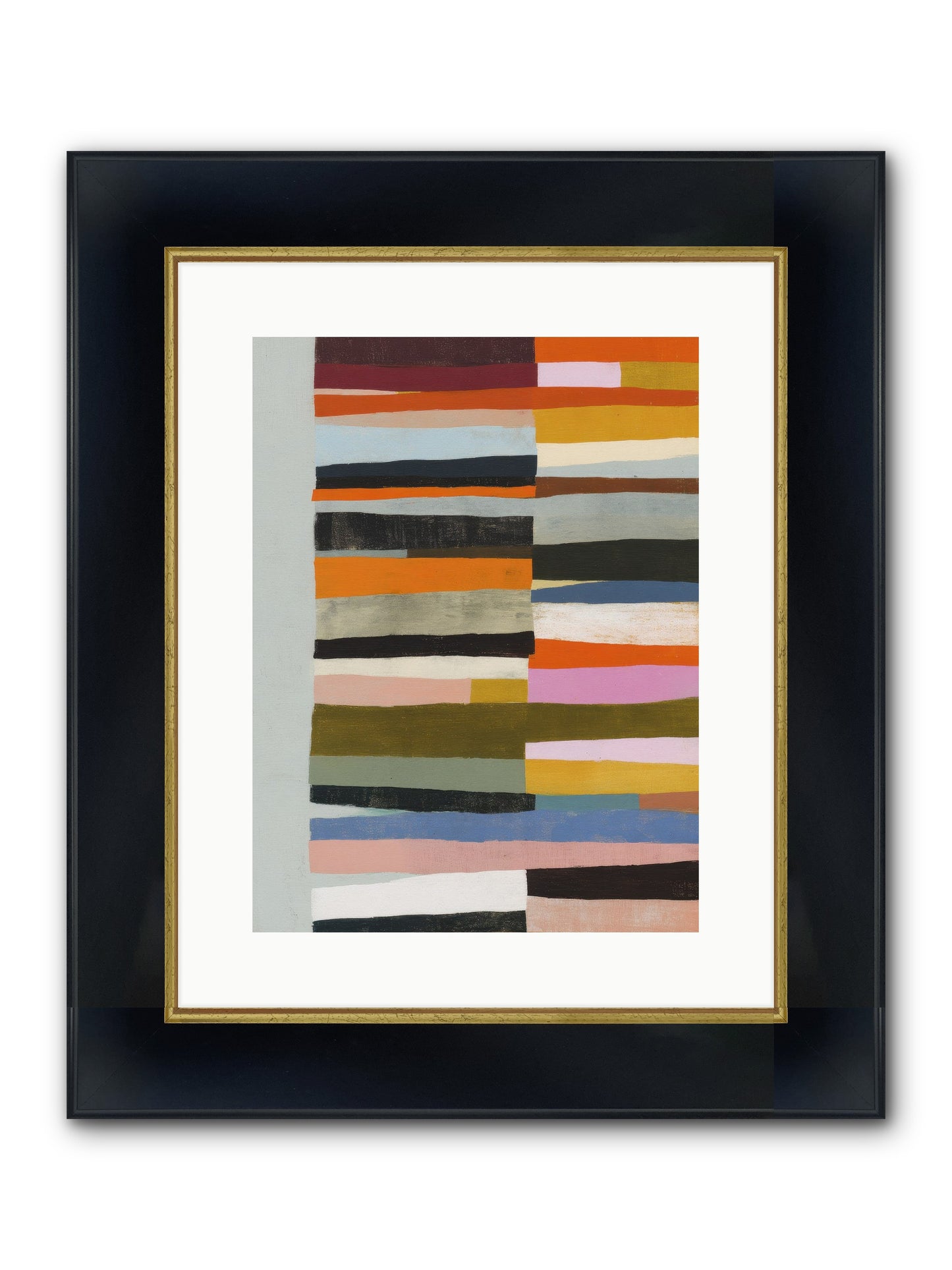 Fallowbind Verge Framed Print - Wide Black w/Gold 12x16