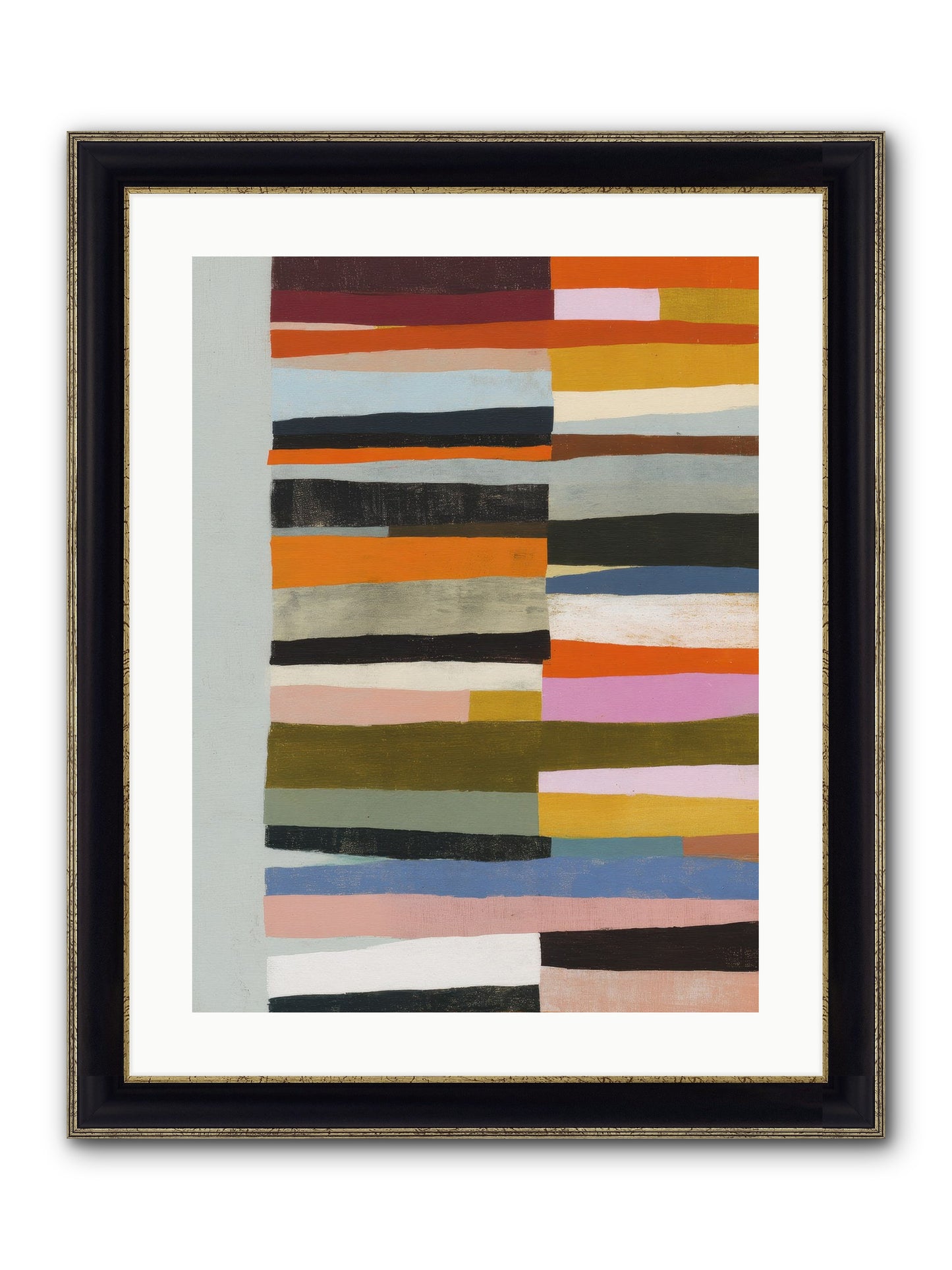 Fallowbind Verge Framed Print - Black & Gold 18x24