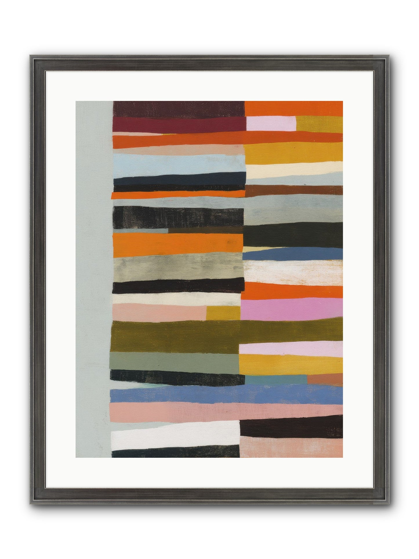Fallowbind Verge Framed Print - Slimwoods Black/Silver 18x24