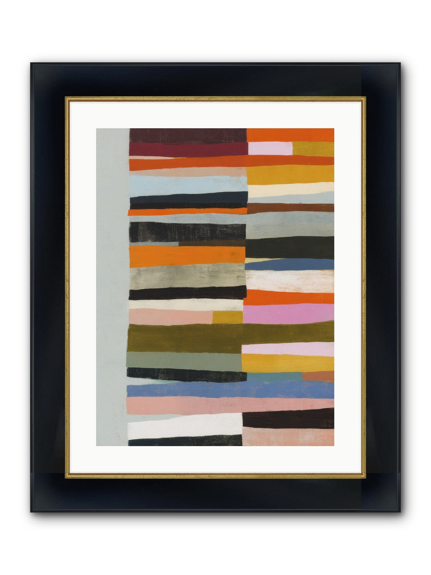 Fallowbind Verge Framed Print - Wide Black w/Gold 18x24