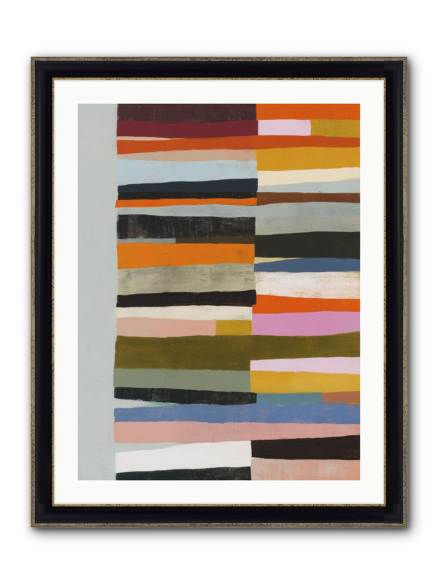 Fallowbind Verge Framed Print - Black & Gold 24x32