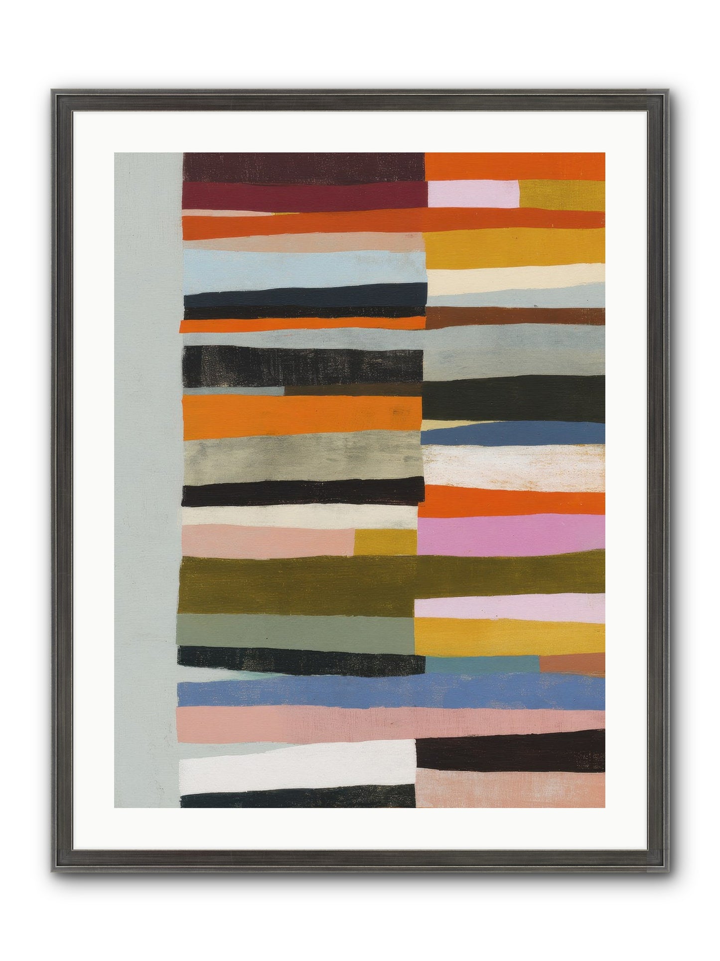 Fallowbind Verge Framed Print - Slimwoods Black/Silver 24x32