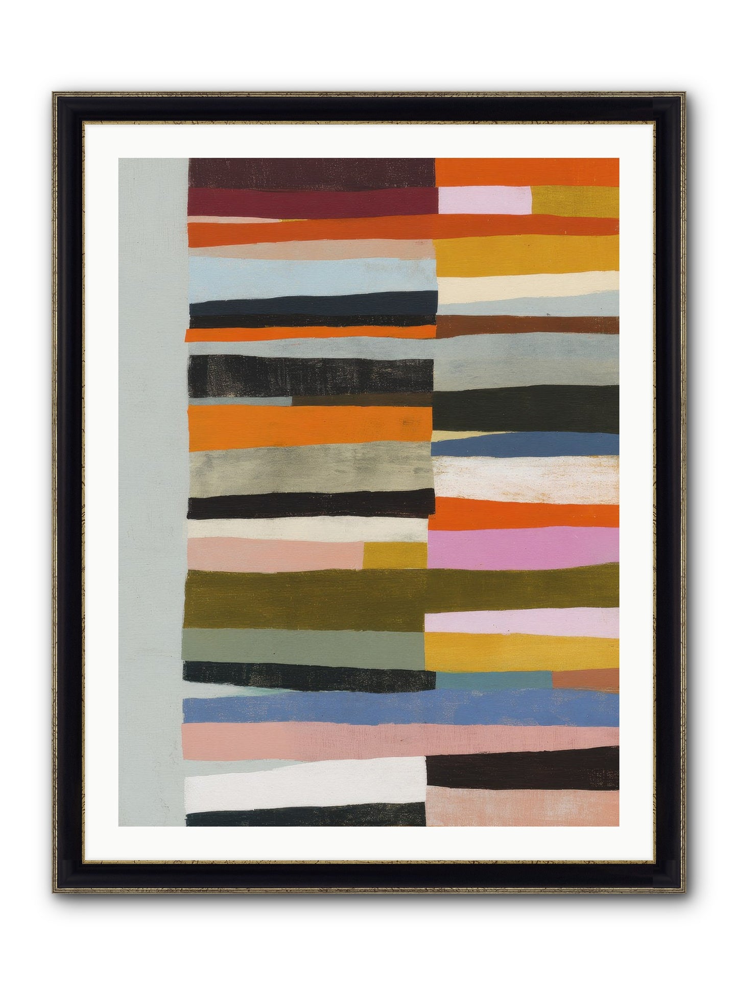 Fallowbind Verge Framed Print - Black & Gold 30x40