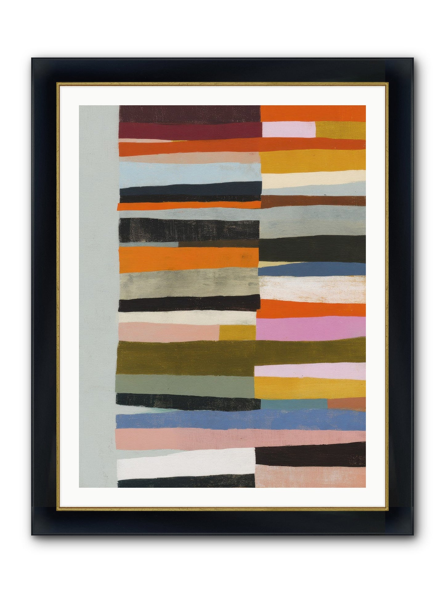 Fallowbind Verge Framed Print - Wide Black w/Gold 30x40