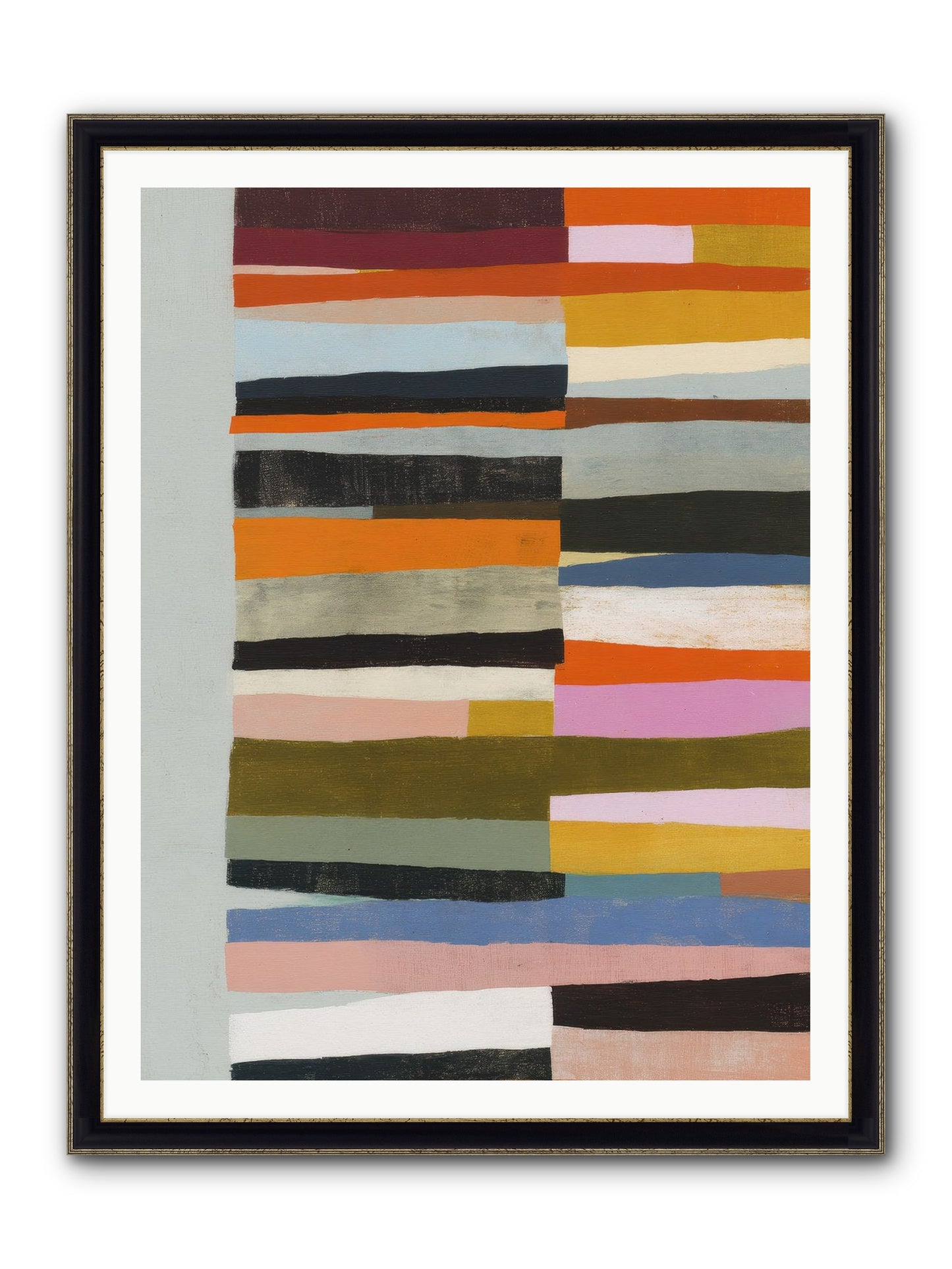 Fallowbind Verge Framed Print - Black & Gold 36x48