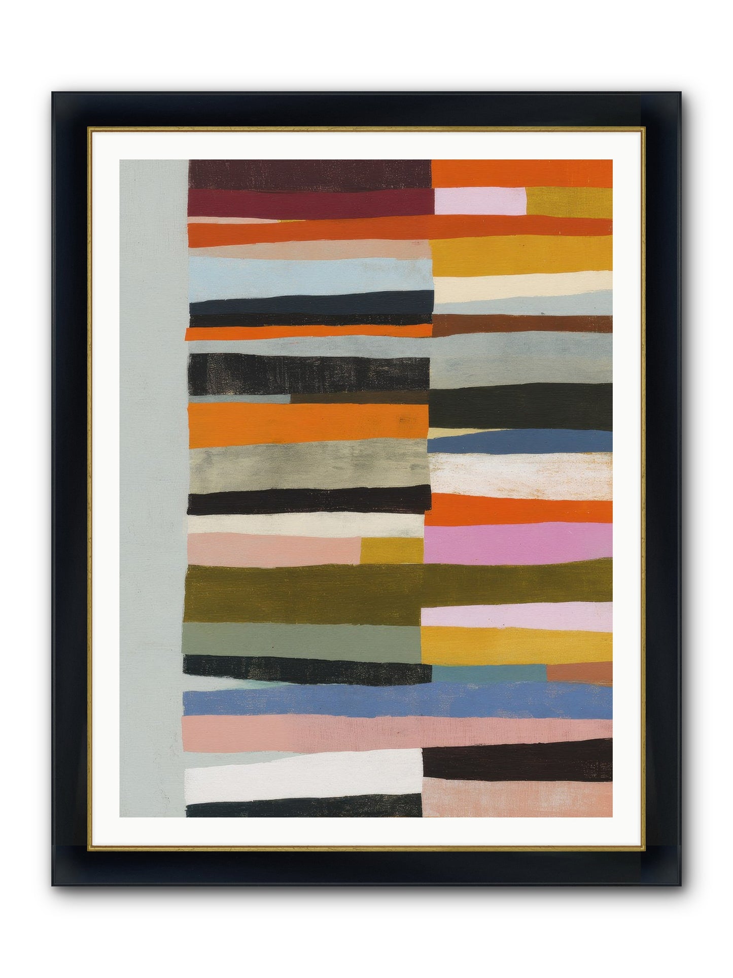 Fallowbind Verge Framed Print - Wide Black w/Gold 36x48