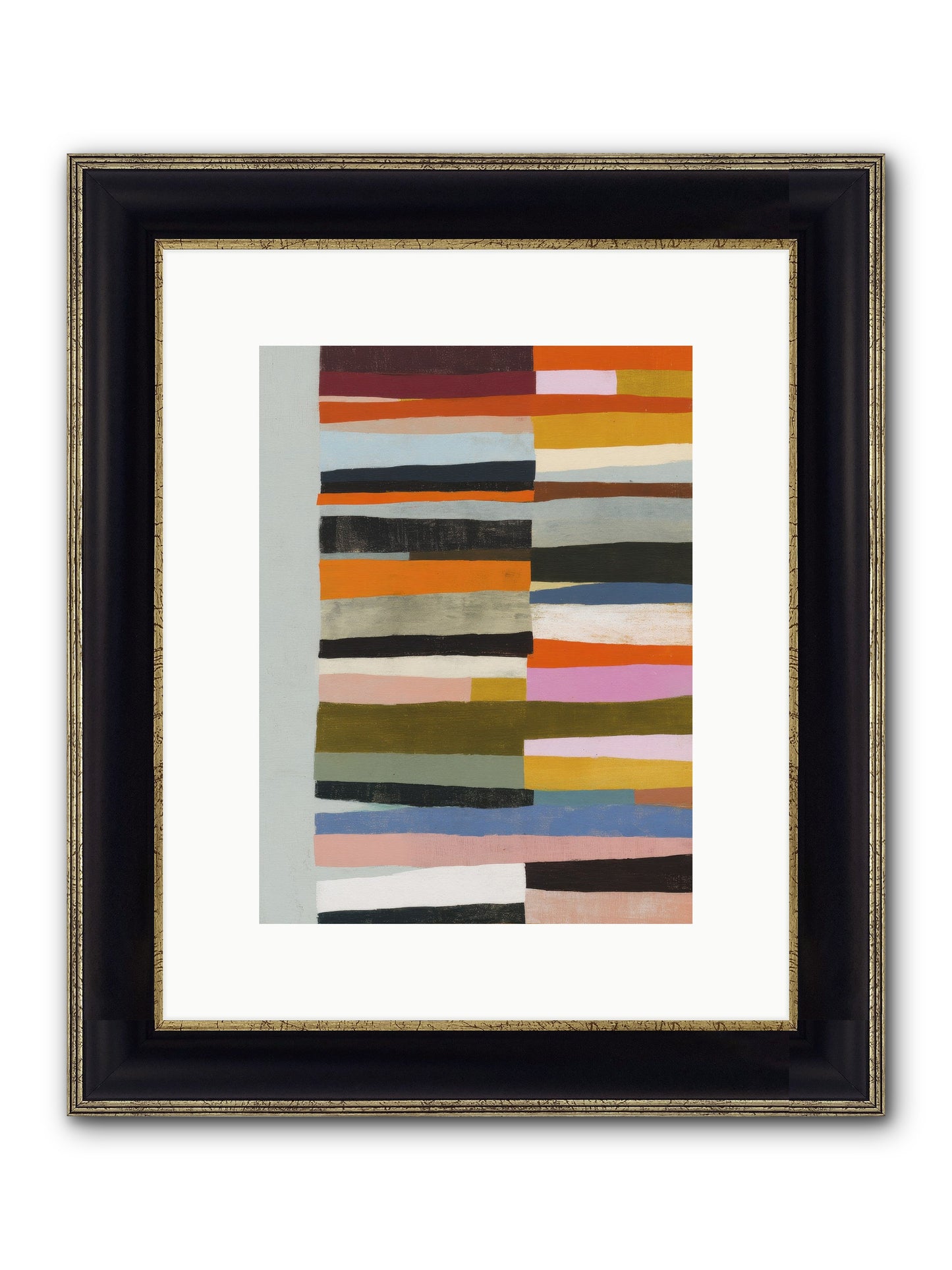 Fallowbind Verge Framed Print - Black & Gold 9x12
