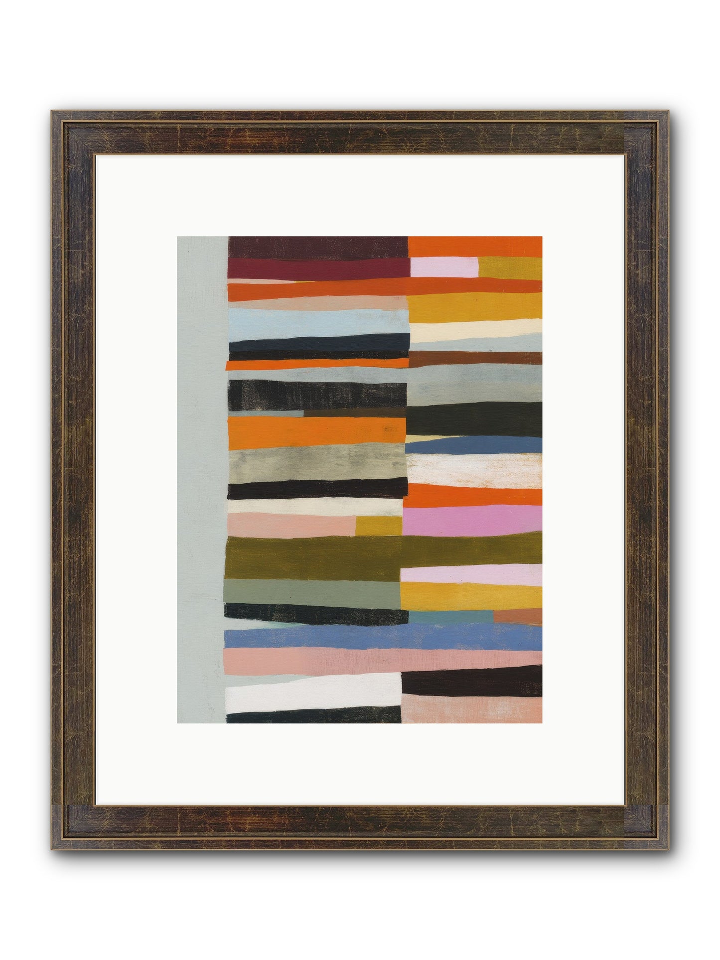 Fallowbind Verge Framed Print - Slimwoods Black/Gold 9x12