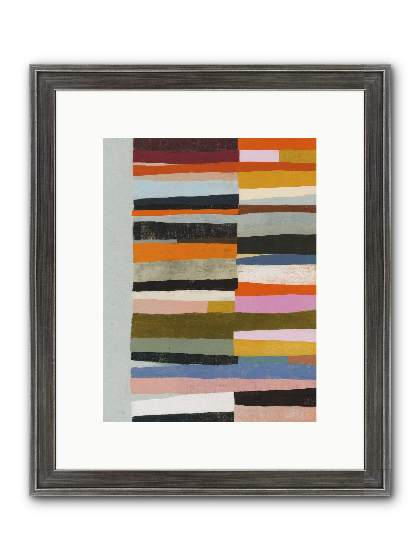 Fallowbind Verge Framed Print - Slimwoods Black/Silver 9x12