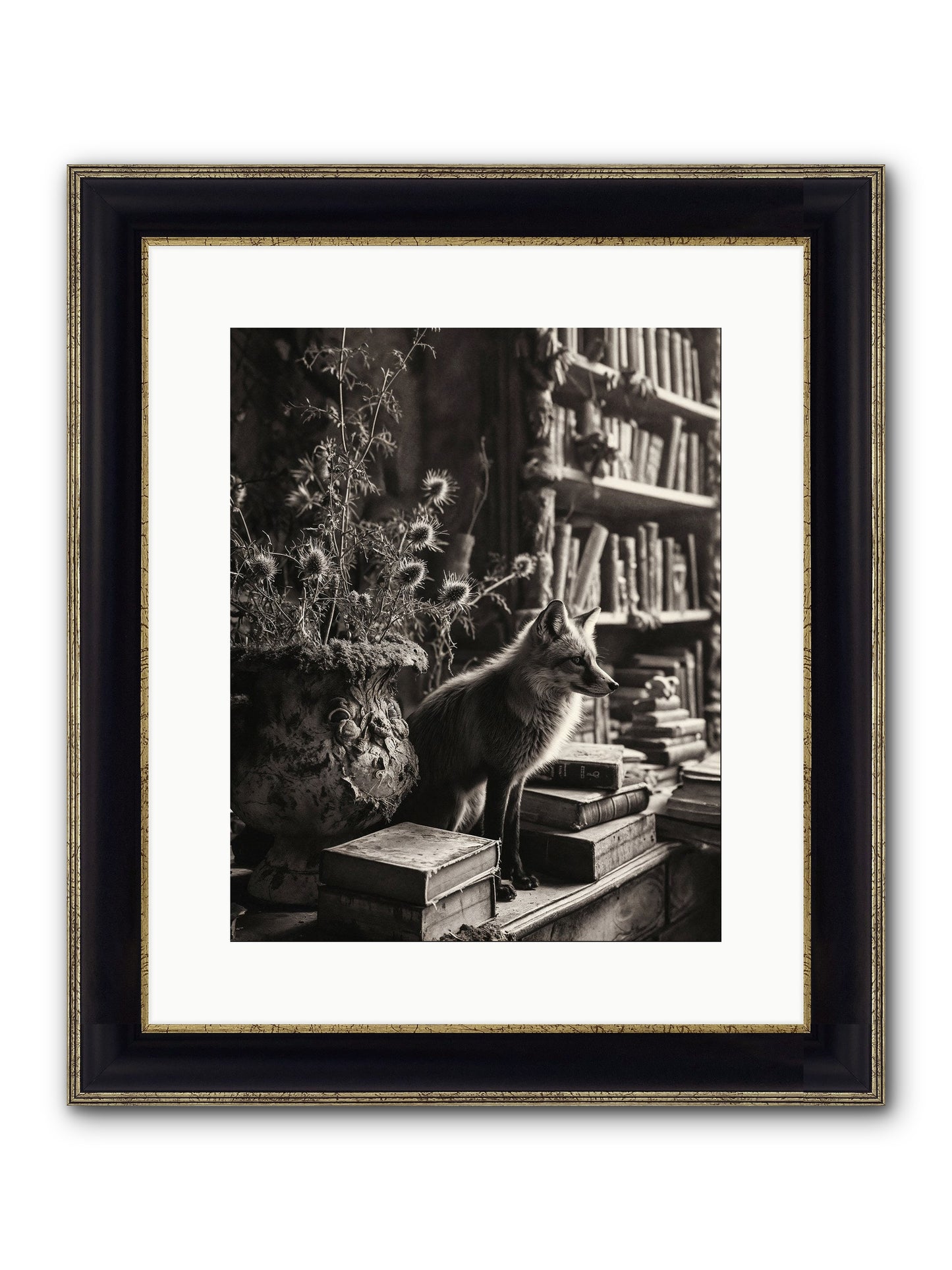 Fare Thee Well Framed Print - Black & Gold 12x15