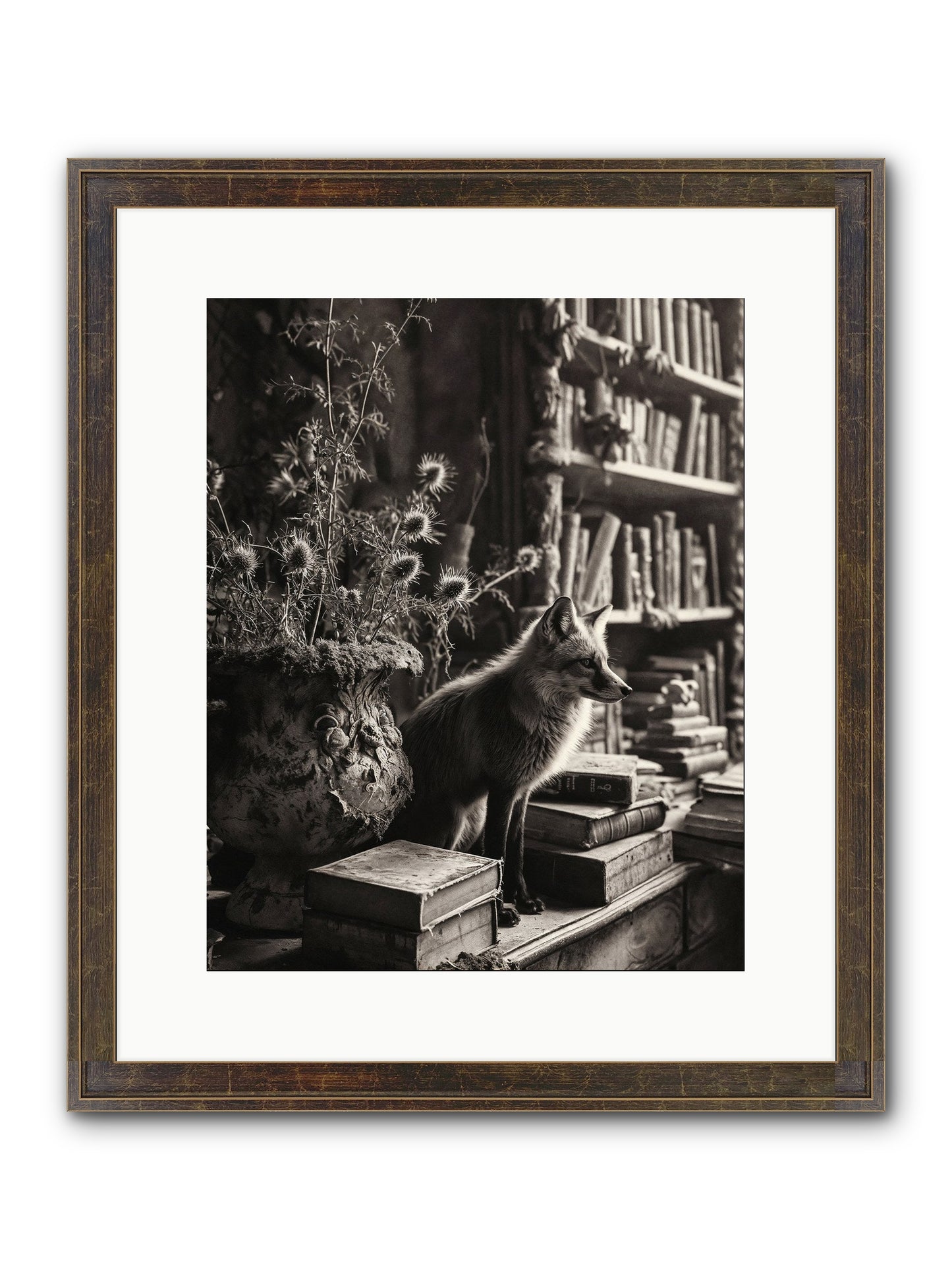 Fare Thee Well Framed Print - Slimwoods Black/Gold 12x15