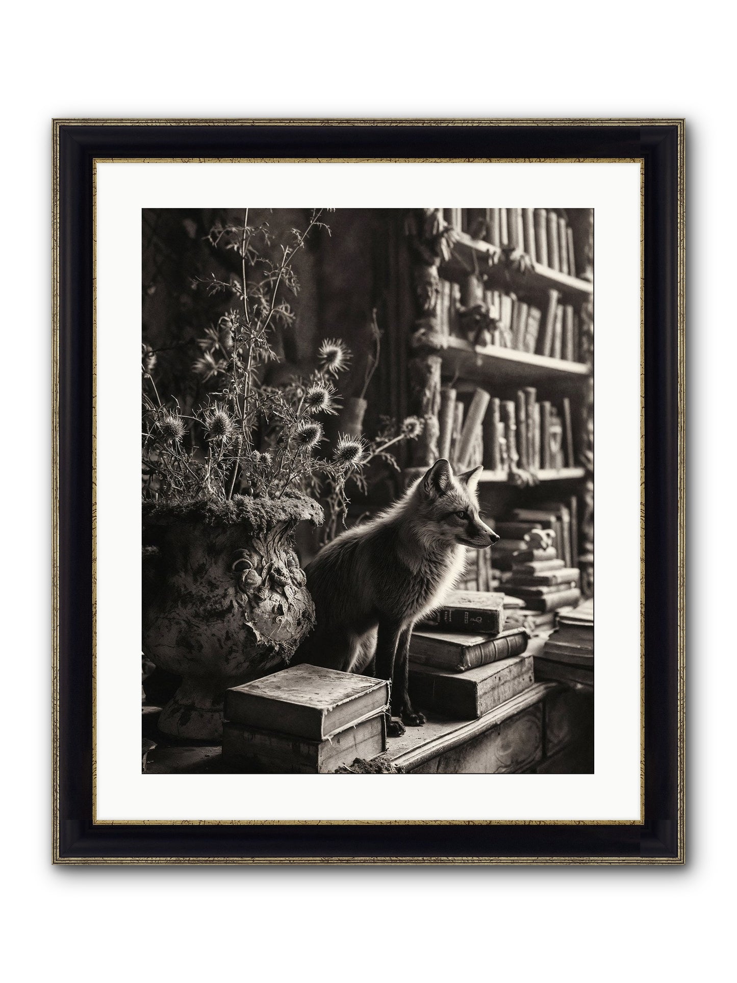Fare Thee Well Framed Print - Black & Gold 20x25