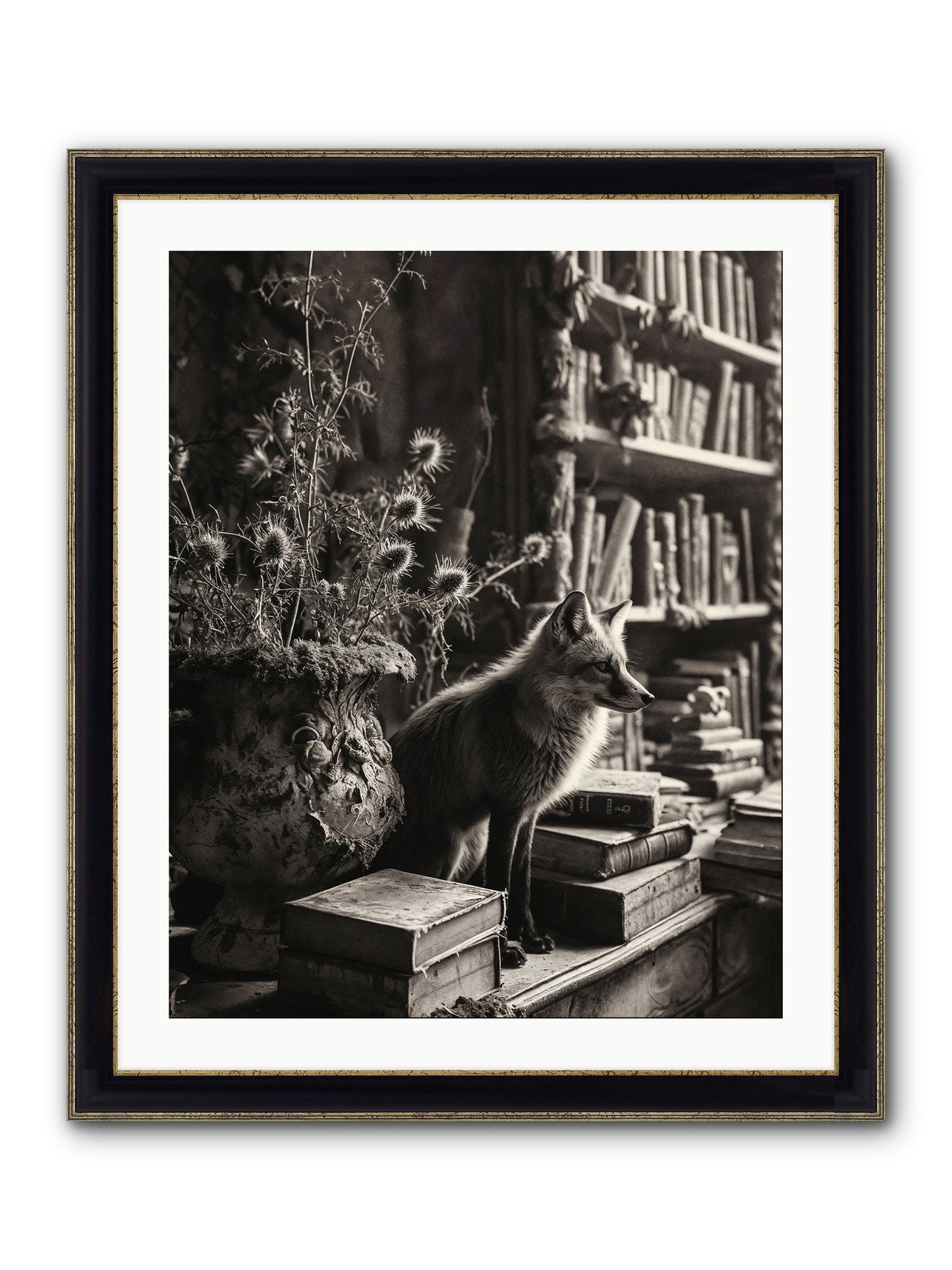 Fare Thee Well Framed Print - Black & Gold 24x30