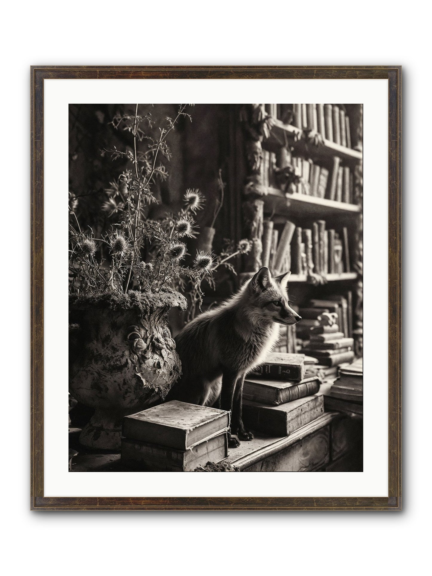 Fare Thee Well Framed Print - Slimwoods Black/Gold 24x30