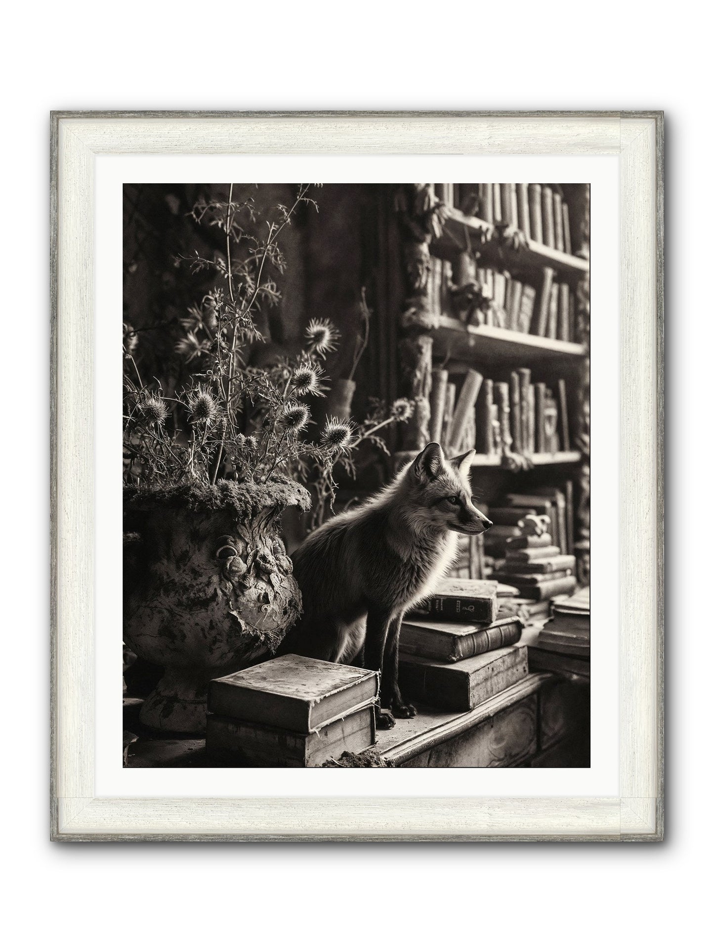 Fare Thee Well Framed Print - Driftwood White 32x40
