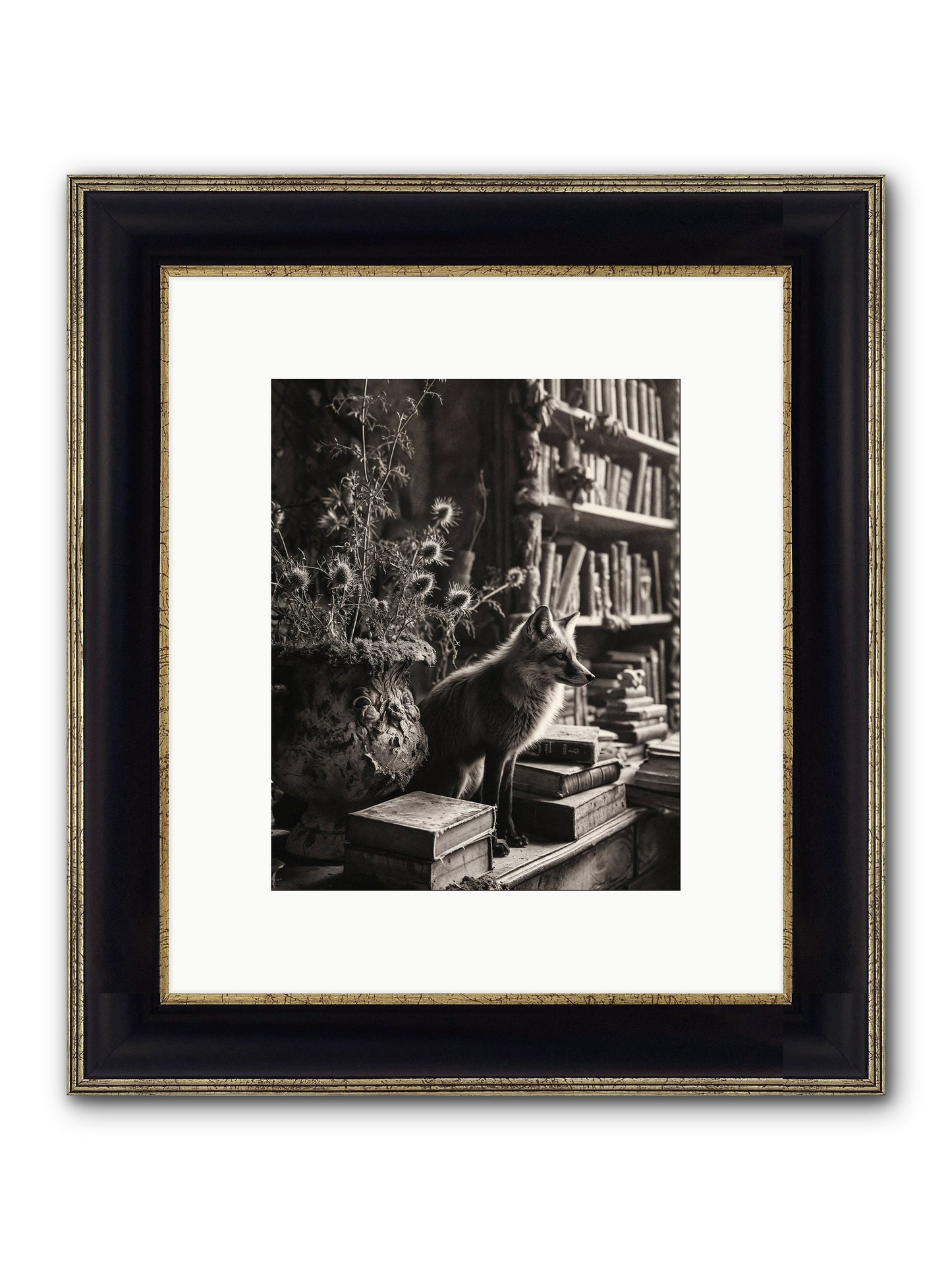 Fare Thee Well Framed Print - Black & Gold 8x10