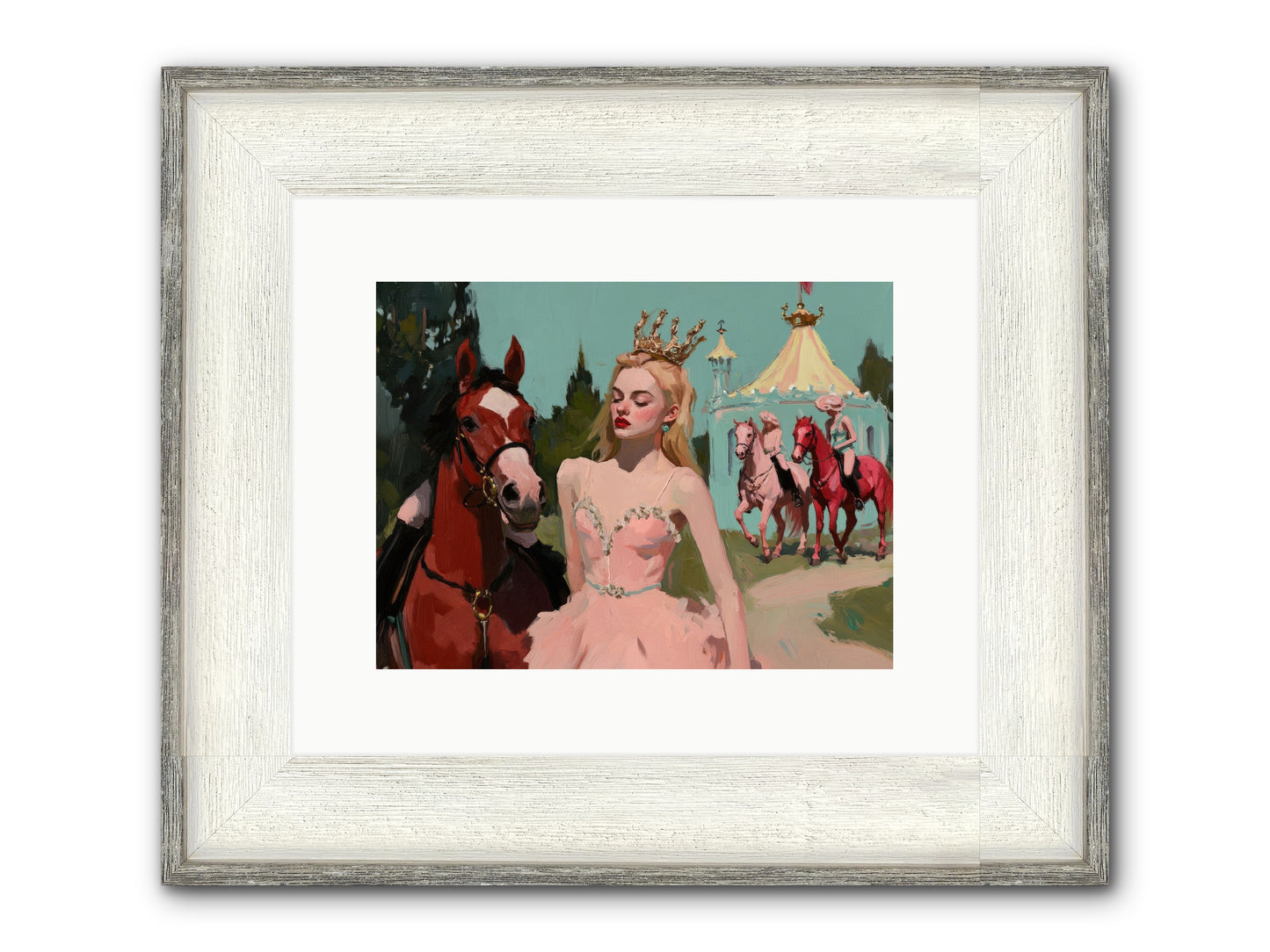 Farewell To Sequined Dreams Framed Print - Driftwood White 12x9