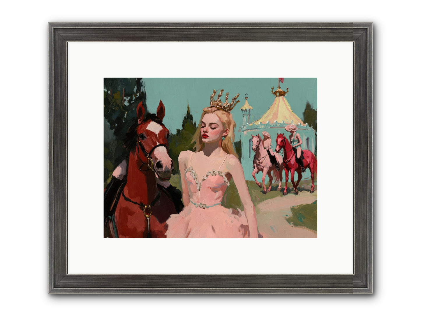 Farewell To Sequined Dreams Framed Print - Slimwoods Black/Silver 12x9
