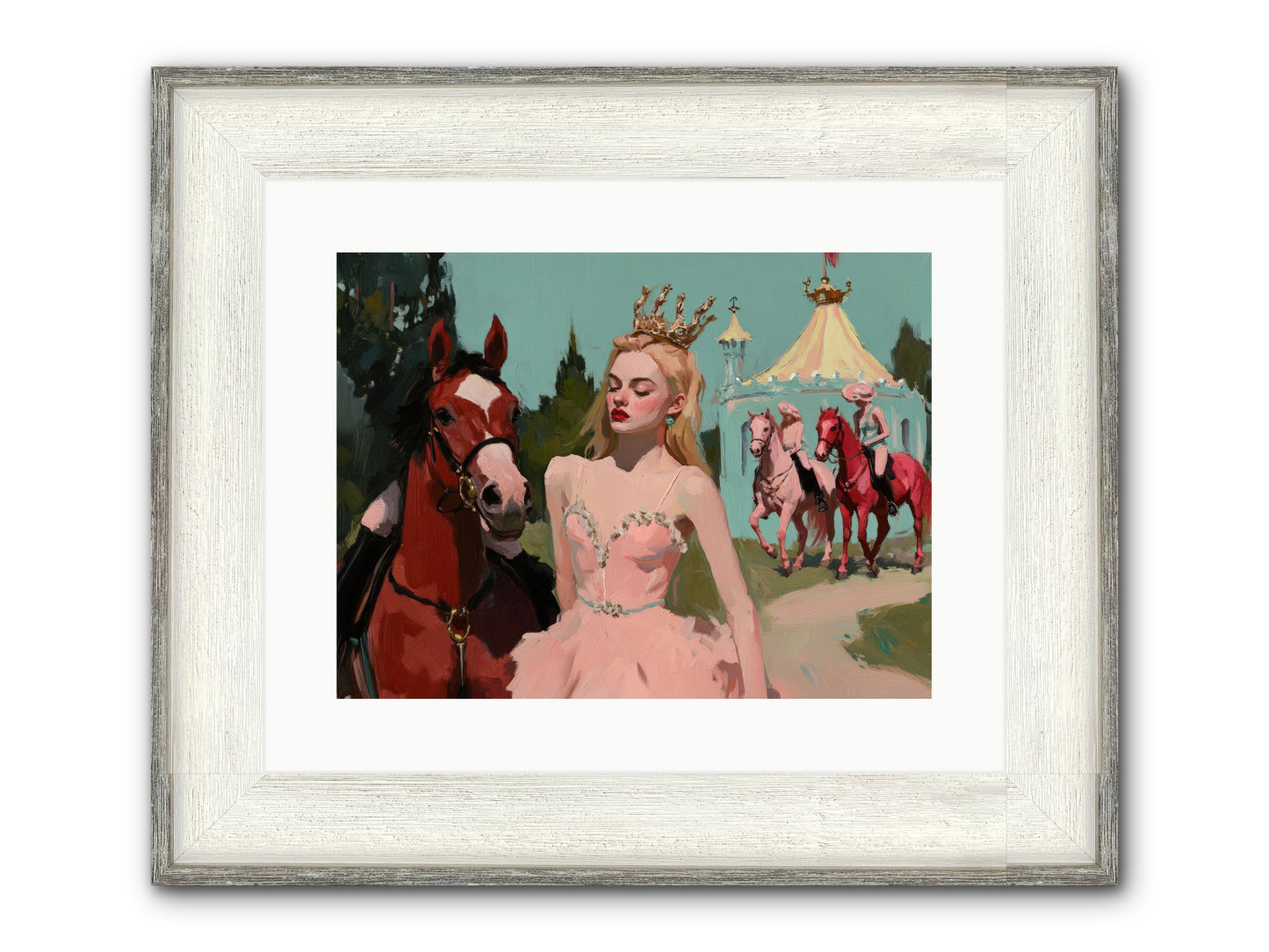 Farewell To Sequined Dreams Framed Print - Driftwood White 16x12