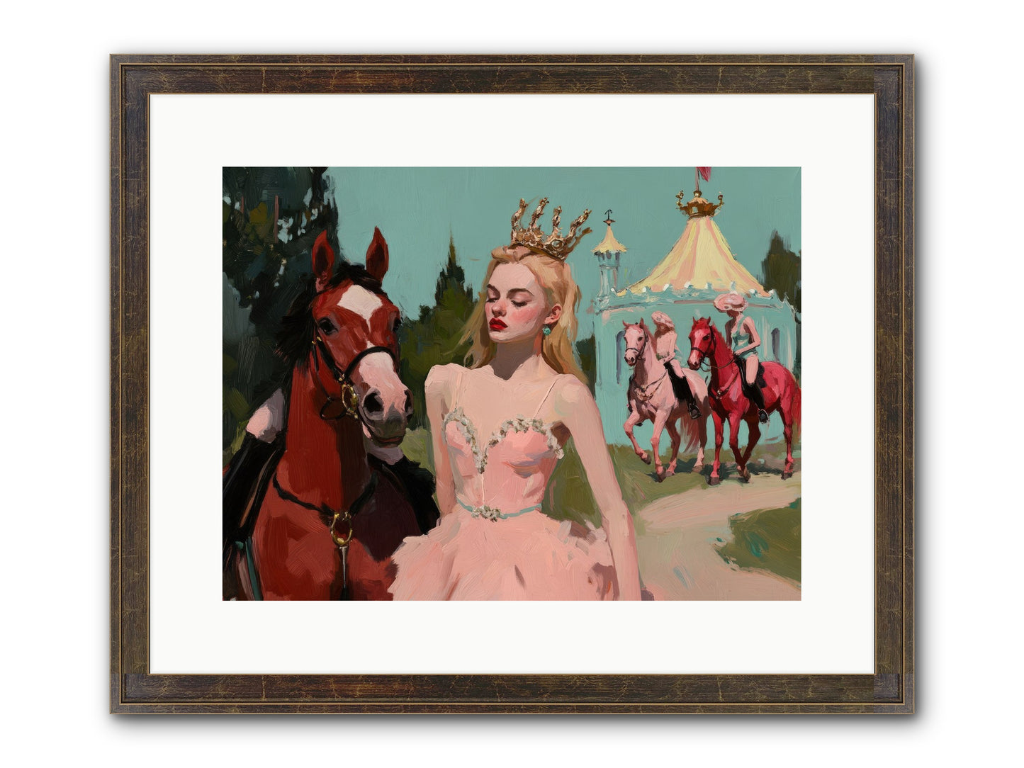 Farewell To Sequined Dreams Framed Print - Slimwoods Black/Gold 16x12