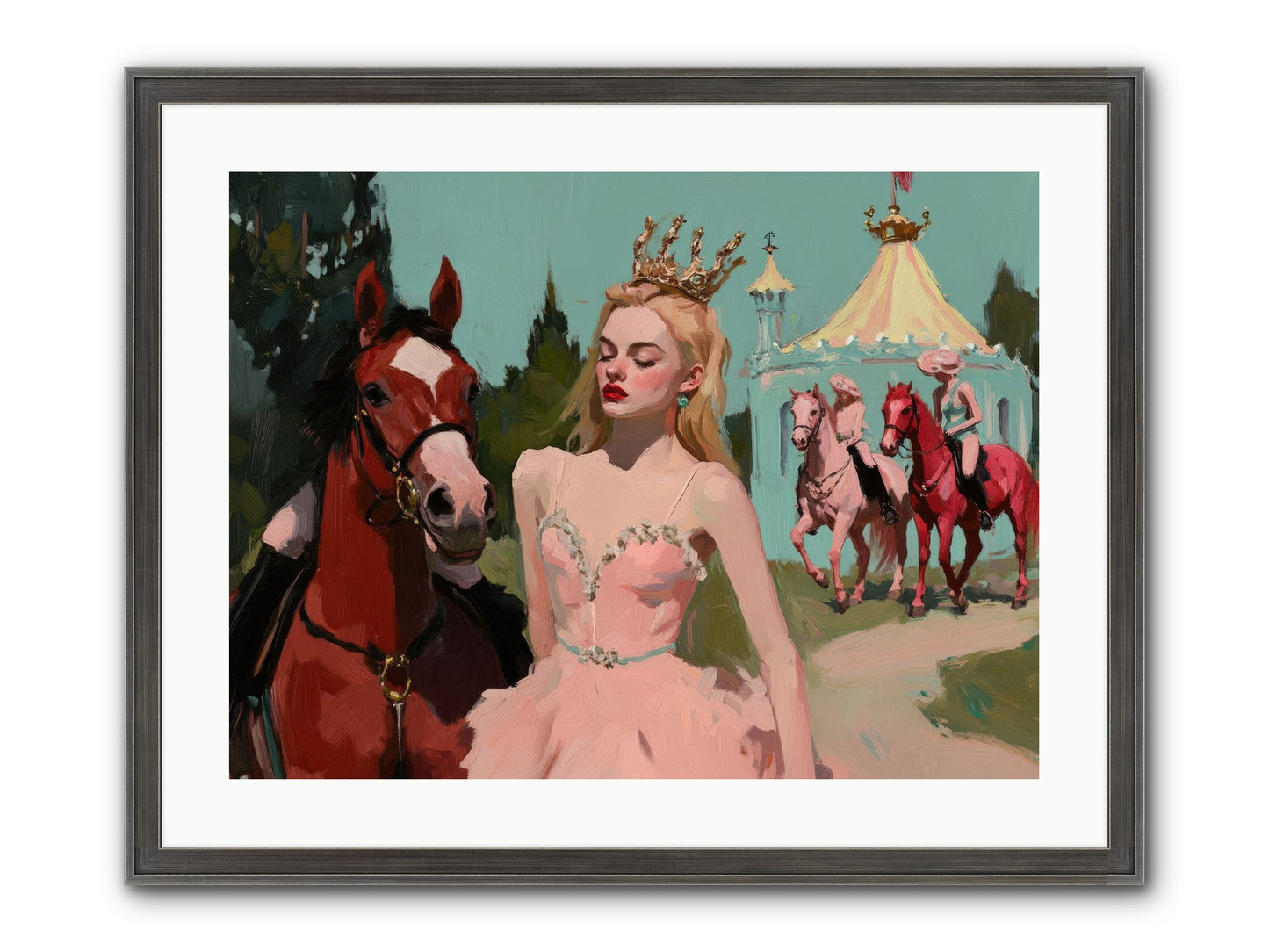 Farewell To Sequined Dreams Framed Print - Slimwoods Black/Silver 24x18