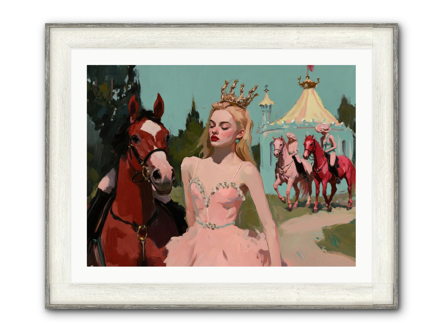 Farewell To Sequined Dreams Framed Print - Driftwood White 32x24