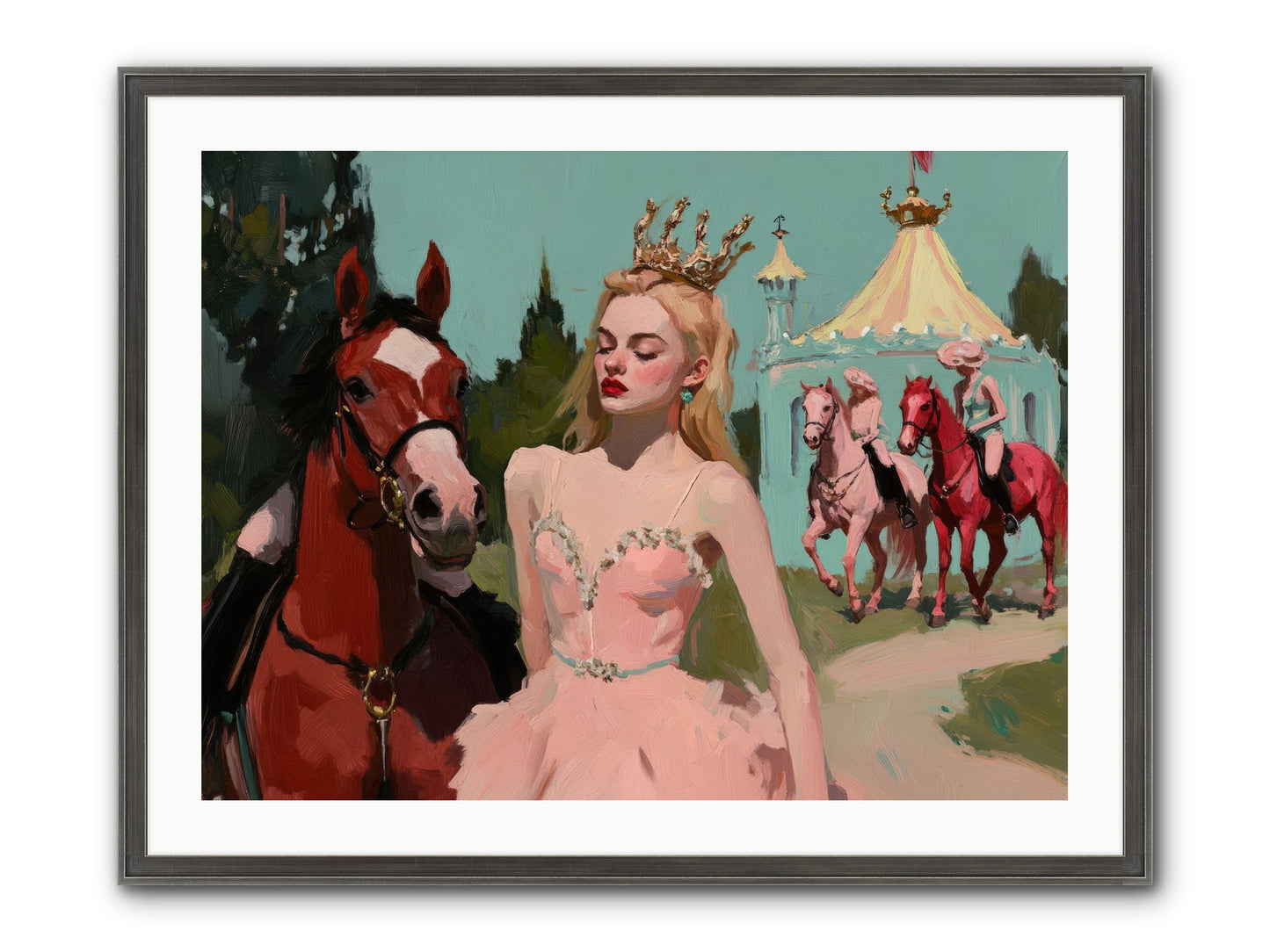 Farewell To Sequined Dreams Framed Print - Slimwoods Black/Silver 32x24