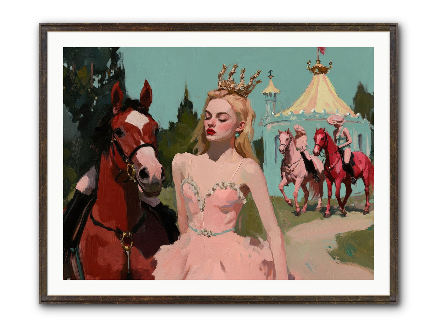 Farewell To Sequined Dreams Framed Print - Slimwoods Black/Gold 40x30