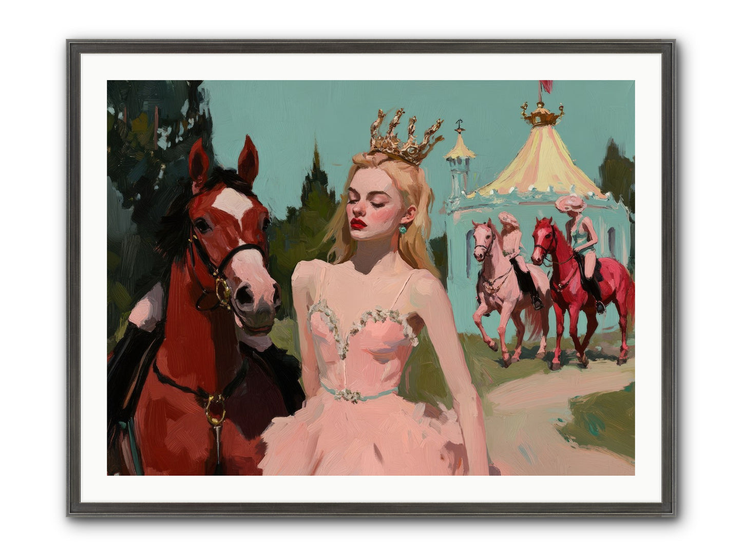 Farewell To Sequined Dreams Framed Print - Slimwoods Black/Silver 40x30